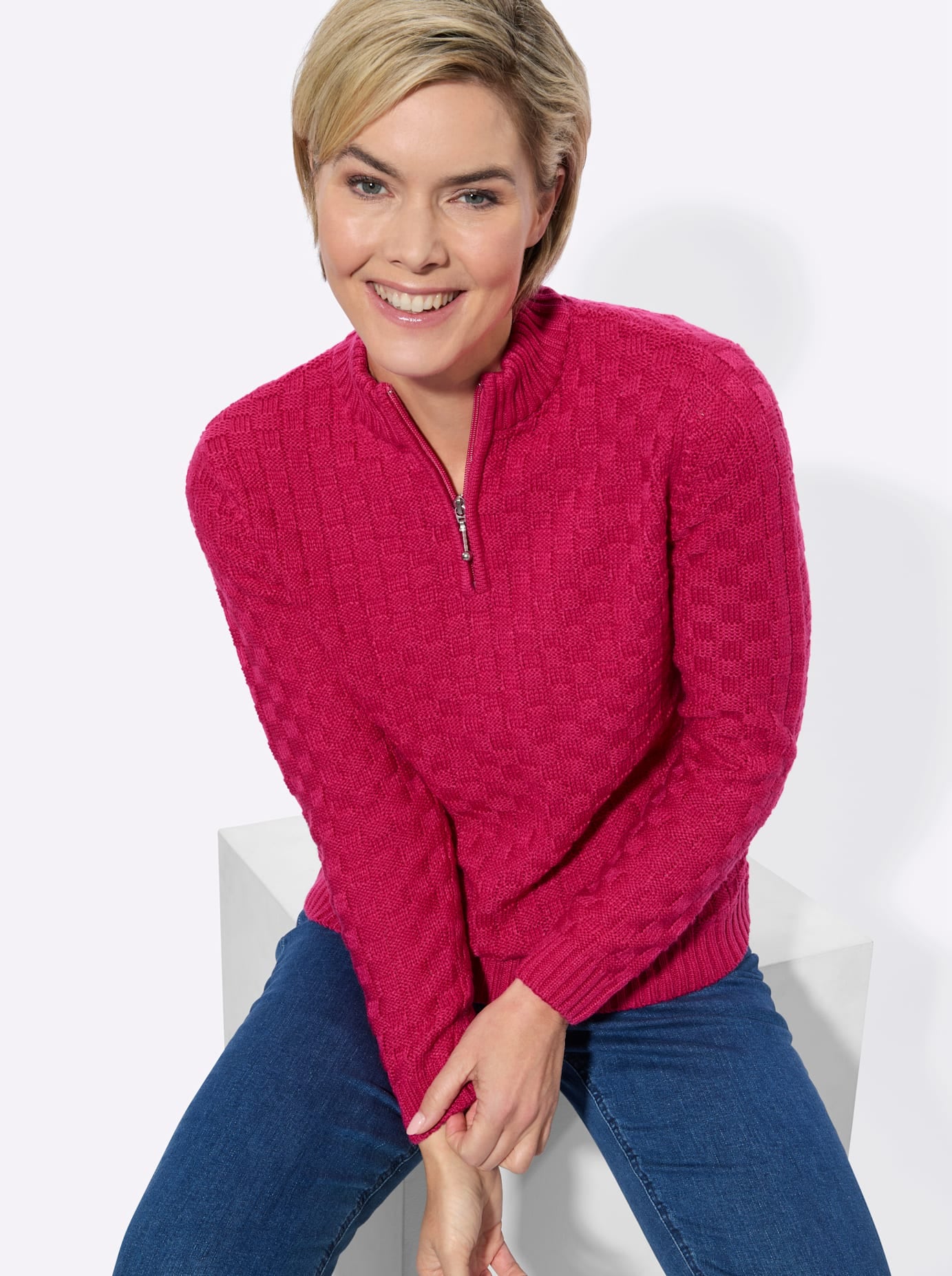 Classic Basics Pull à col montant »Strickpullover«