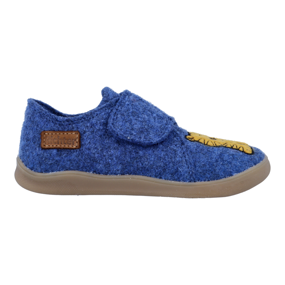 Richter Chaussures pieds nus »Fun (Felt)«  chausson avec motif tigre, gabarit de taille à télécharger
