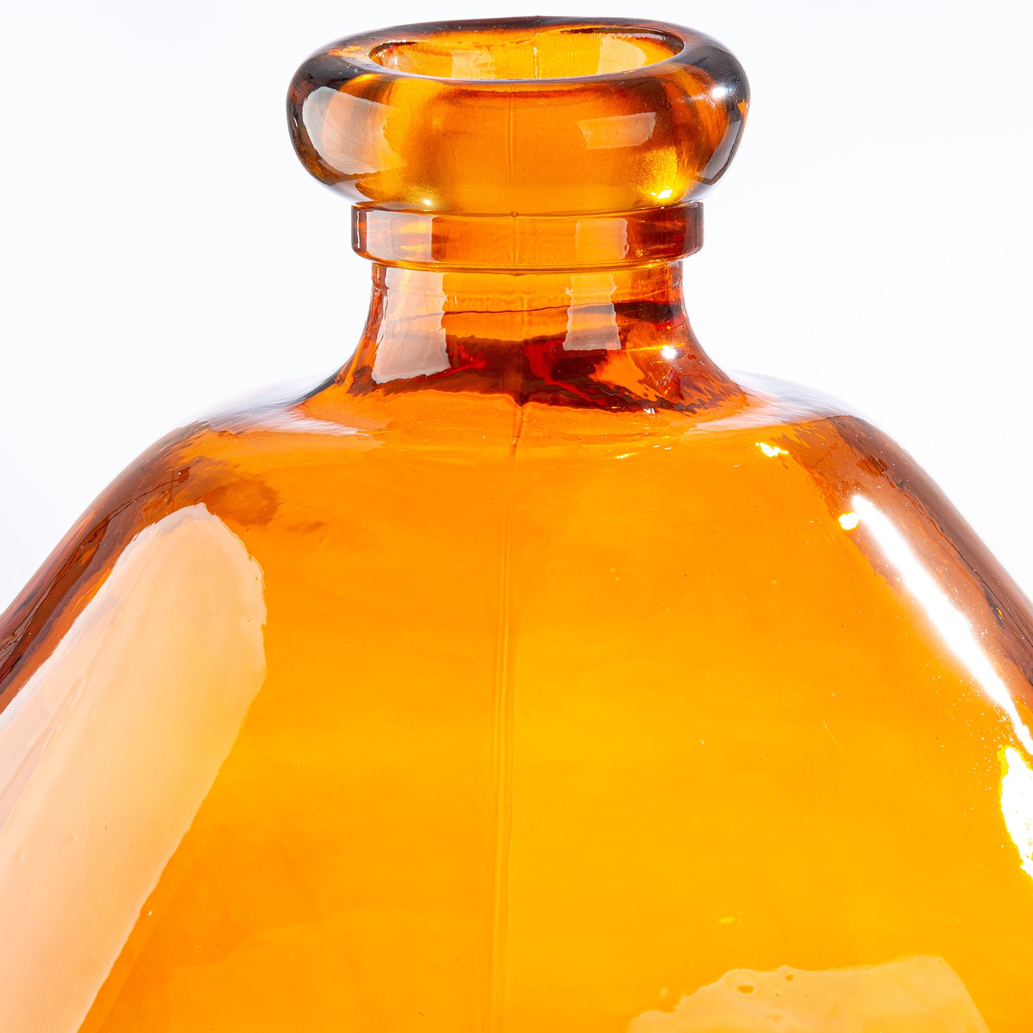 GILDE Tischvase »Vase bauchig; organisch Organical orange H. 32 cm«