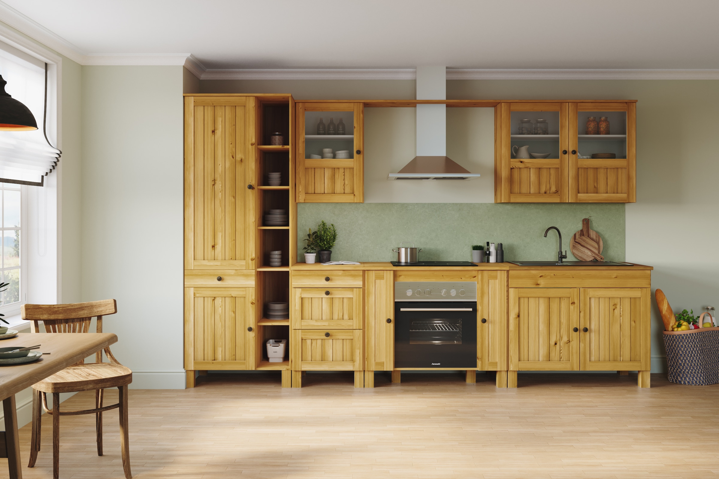 Home affaire Anrichte »Alby2« Mit 3 Türen, 3 Schubkästen und Metallgriffe, Breite 125 cm