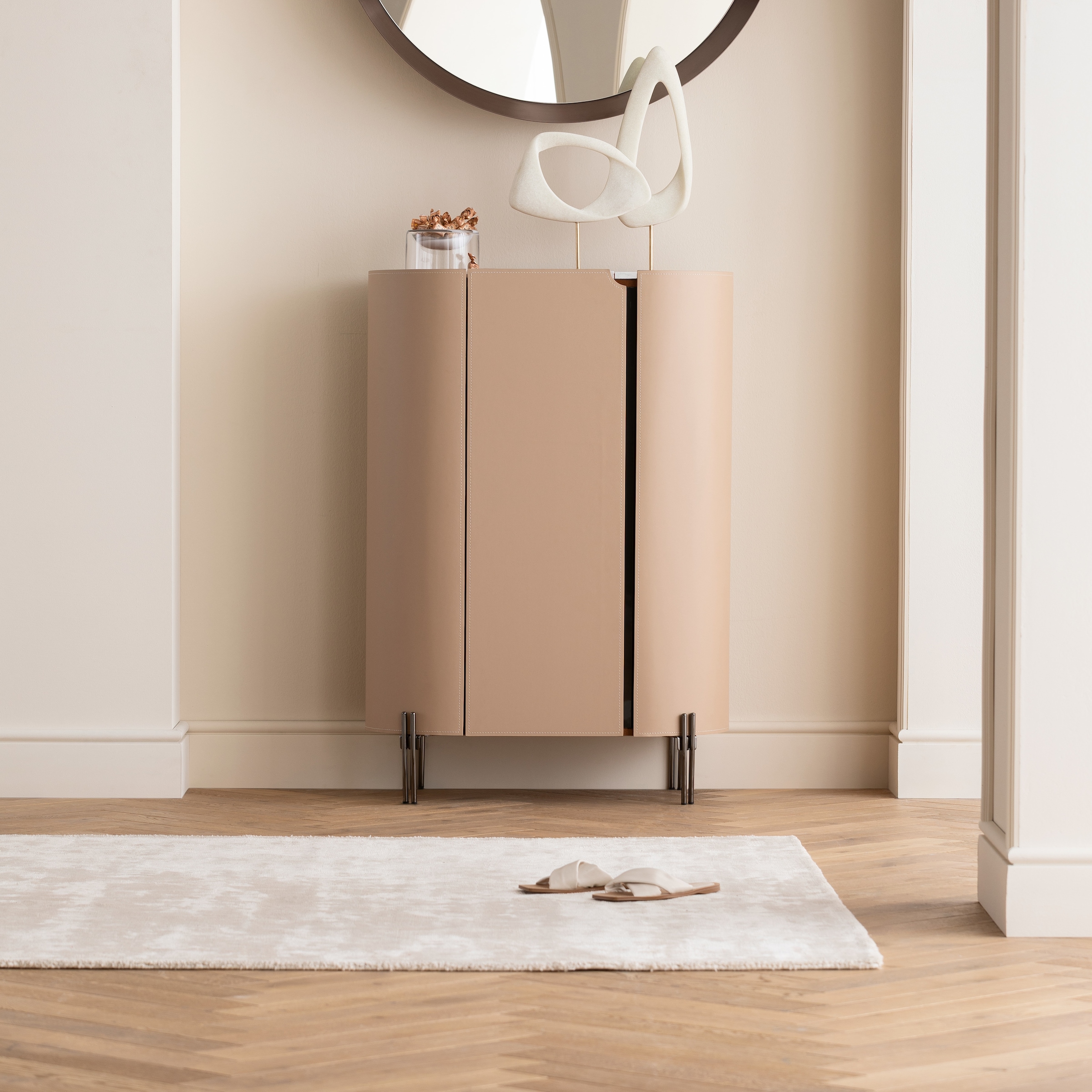 Kare Design Tapis »Silja Beige 200x300cm« Rectangulaire 1 mm Höhe