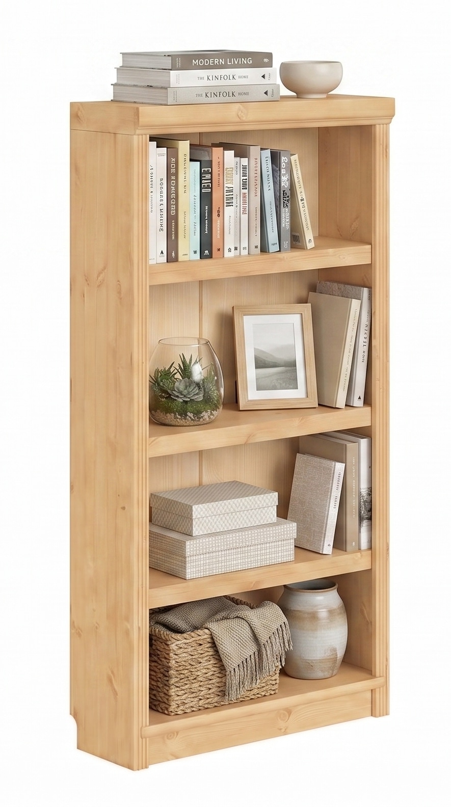 GOODproduct Étagère à livres »Soeren« en pin massif, profondeur 29 cm, certifié FSC®