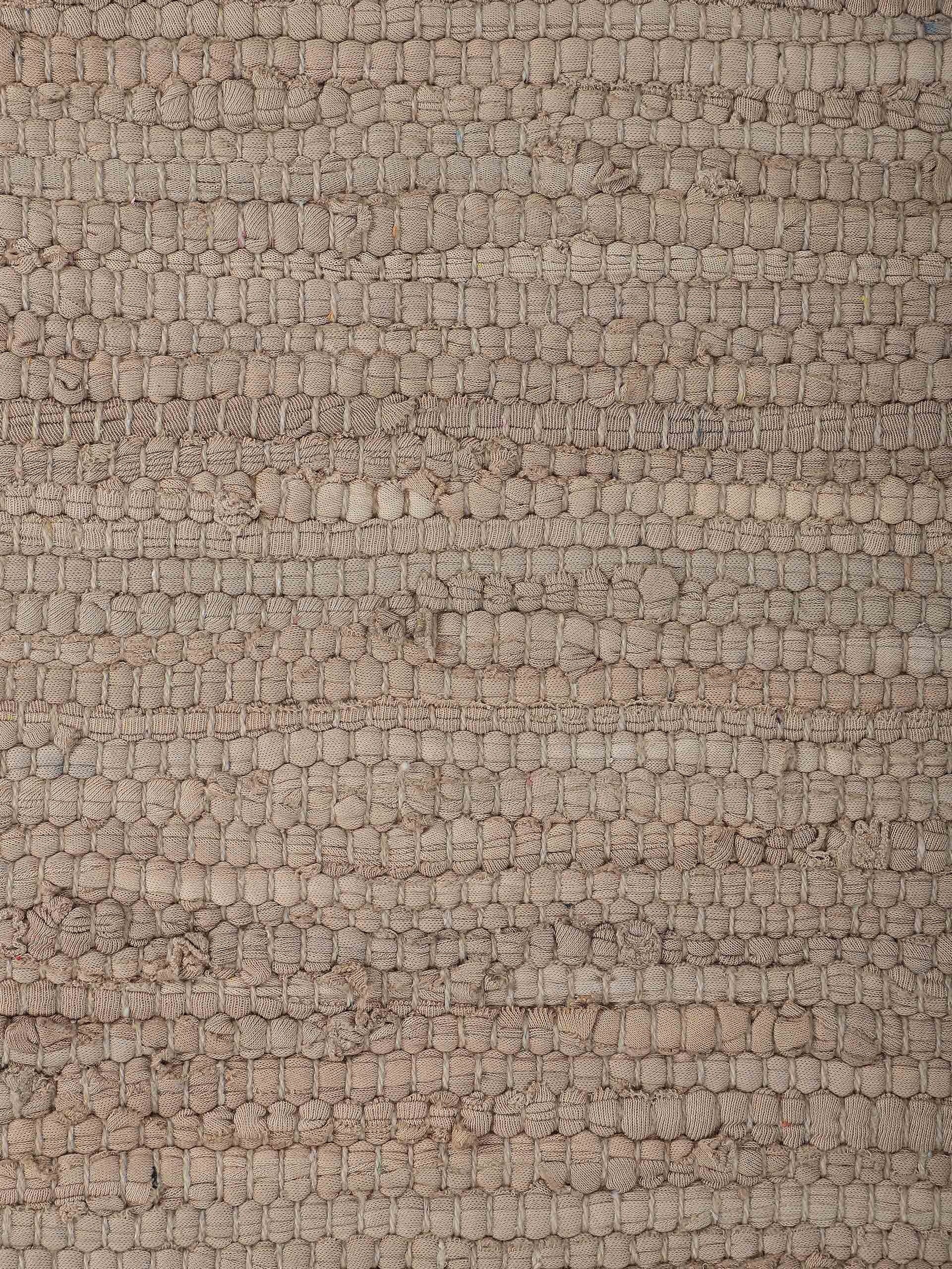 carpetfine Teppich »Kelim Chindi uni , auch als Läufer« rechteckig 5 mm Höhe Wendeteppich, reine Baumwolle, handgewebt, Uni-Farben, mit Fransen