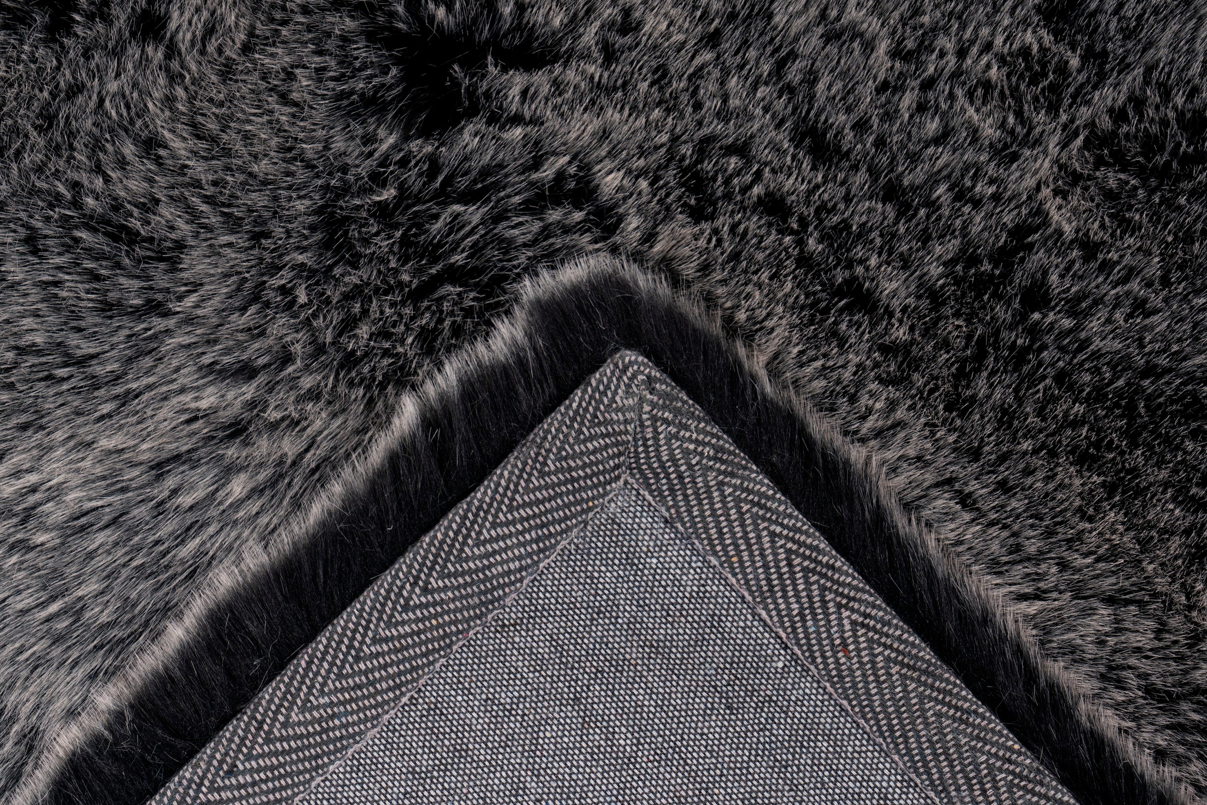 my home Tapis à poils longs »Aysu« Rectangulaire 52 mm Höhe einfarbiger Teppich, besonders weich und kuschelig