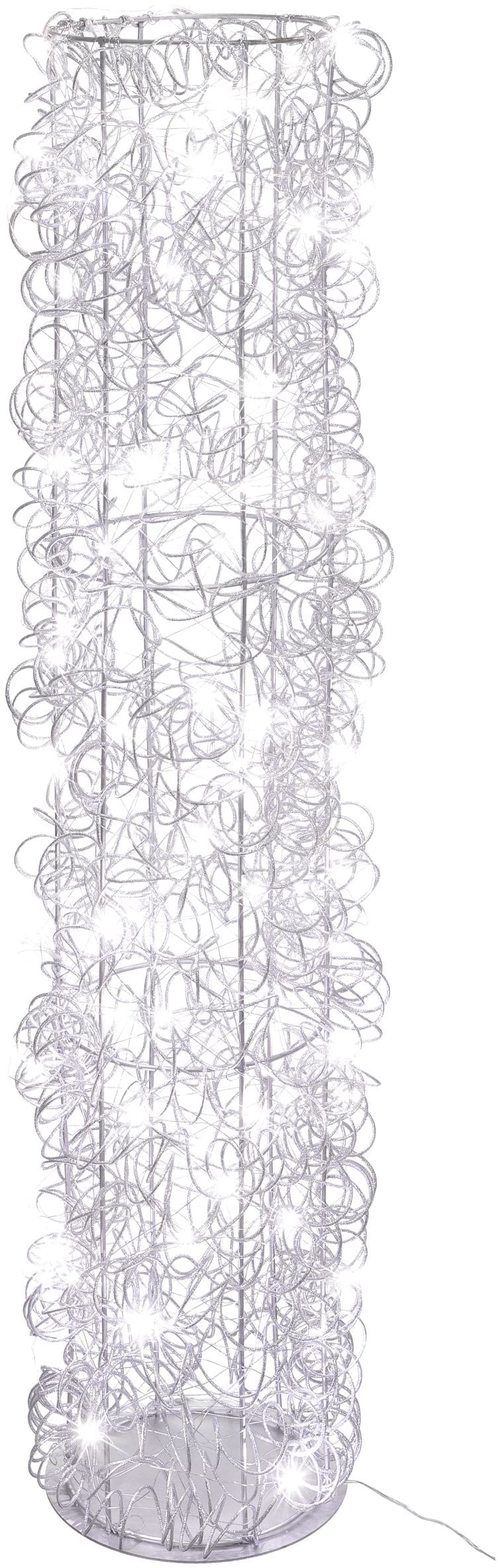 Creativ light Dekoobjekt »Metalldraht-Tower« Zylinder aus Draht, mit Timerfunktion, USB Kabel