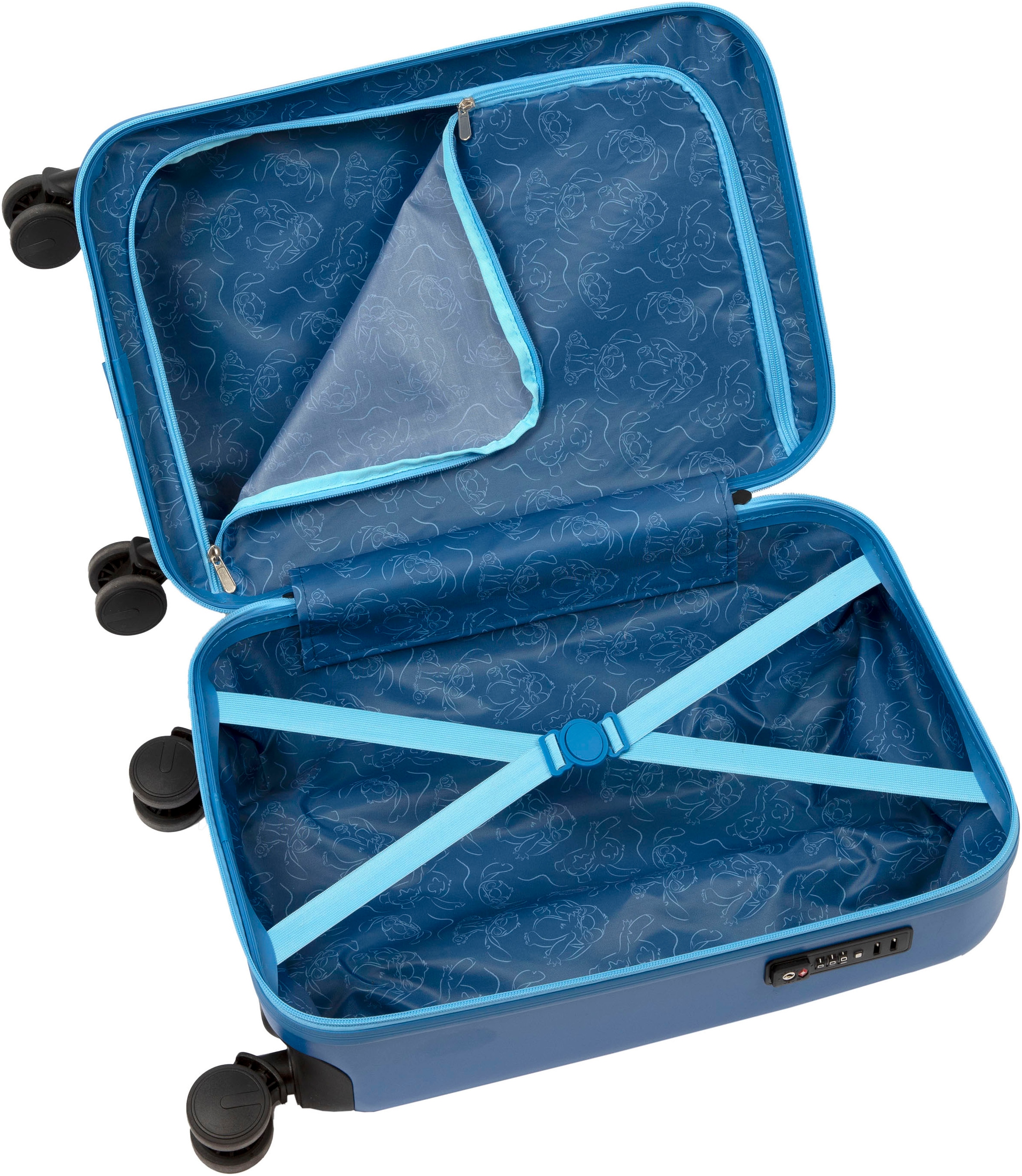 UNDERCOVER Valise pour enfants »Stitch, 59 cm« 35 litre 4 Rollen mit TSA-Zahlenschloss