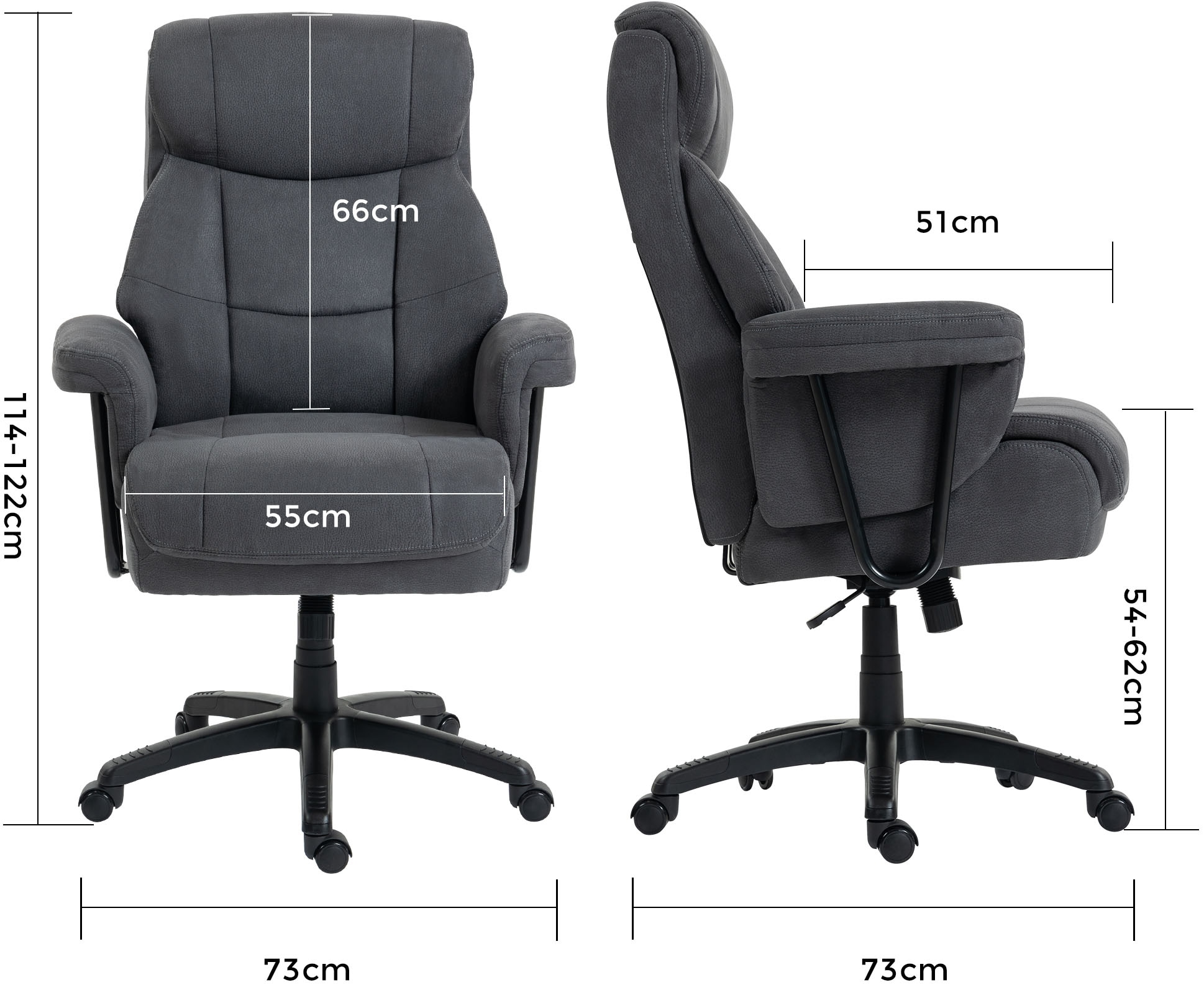 Duo Collection Fauteuil de direction »Mauro XXL« () capacité de charge jusqu'à 150 kg