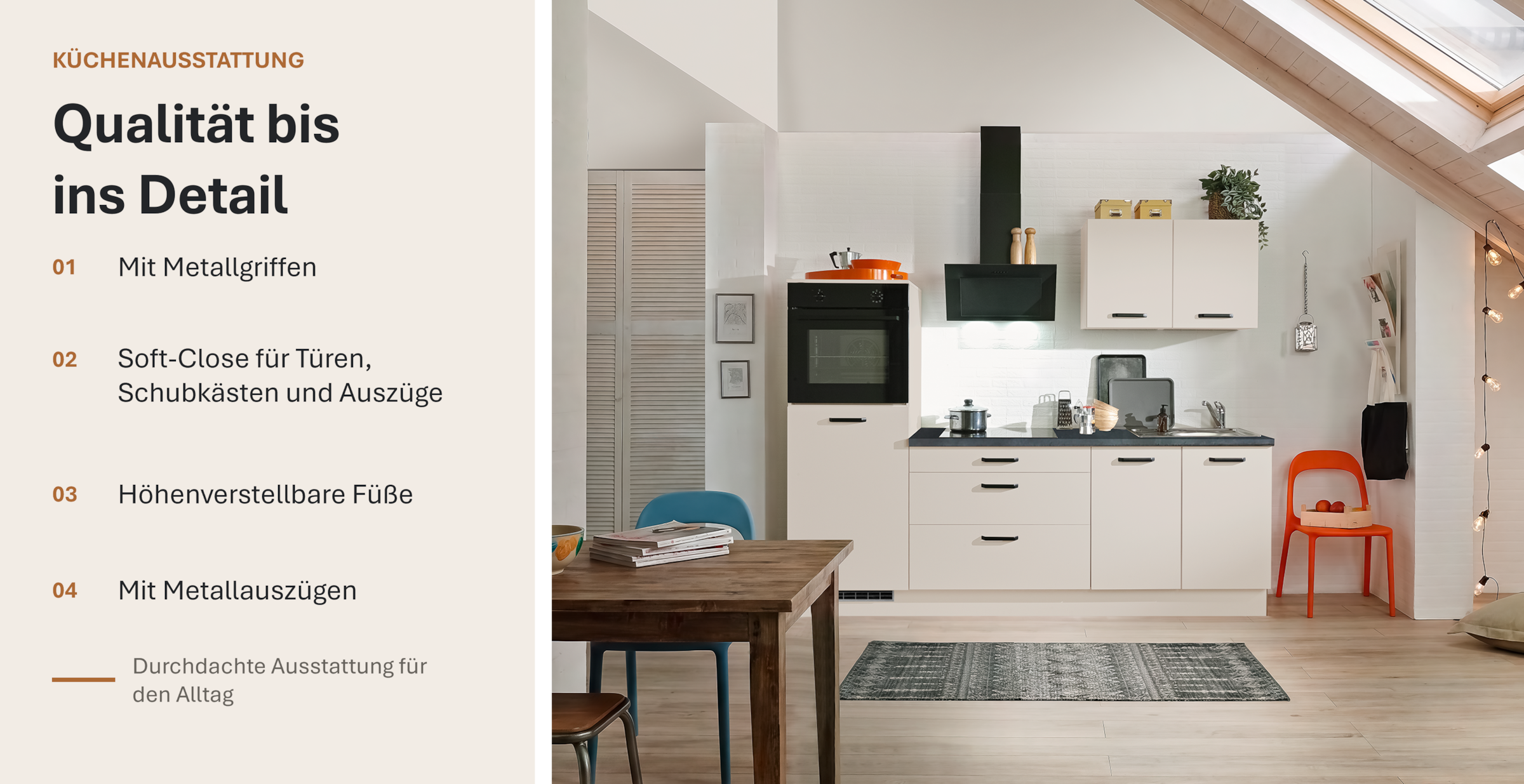 wiho Küchen Küchenzeile »Compact: Kleines Format, grosse Ausstattung, optional mit E-Geräten« Variante mit Kühlschrank, Breite 240 cm