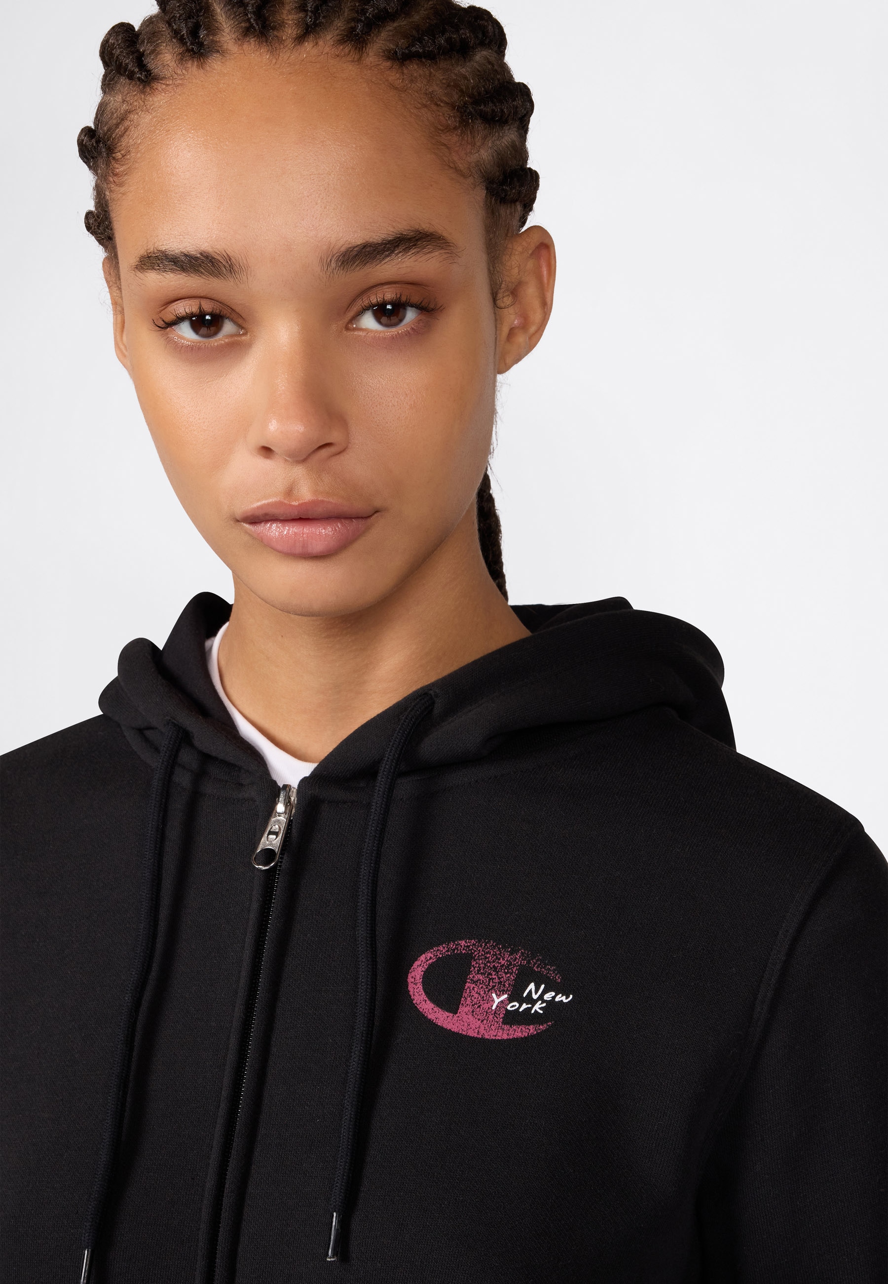 Champion Sweat à capuche »SPORTWEAR ZIP-UP HOODIE Slim Fit« avec fermeture éclair intégrale, coupe près du corps