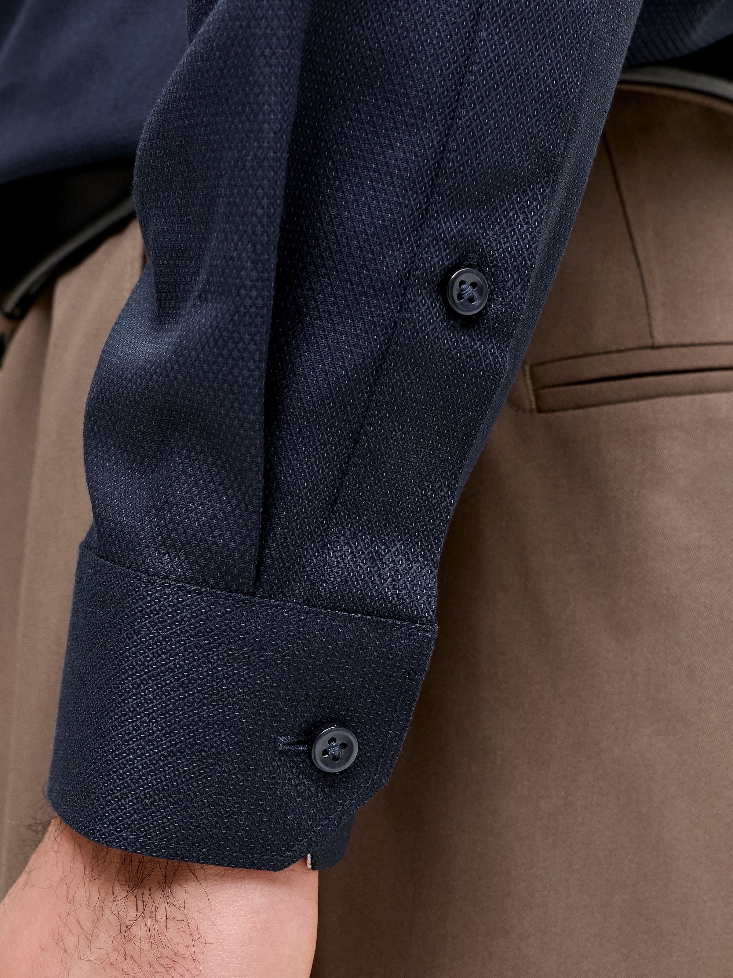 Jack & Jones Langarmhemd »JPRBLAPARKER DETAIL L/S SHIRT SN« Baumwolle, slim fit