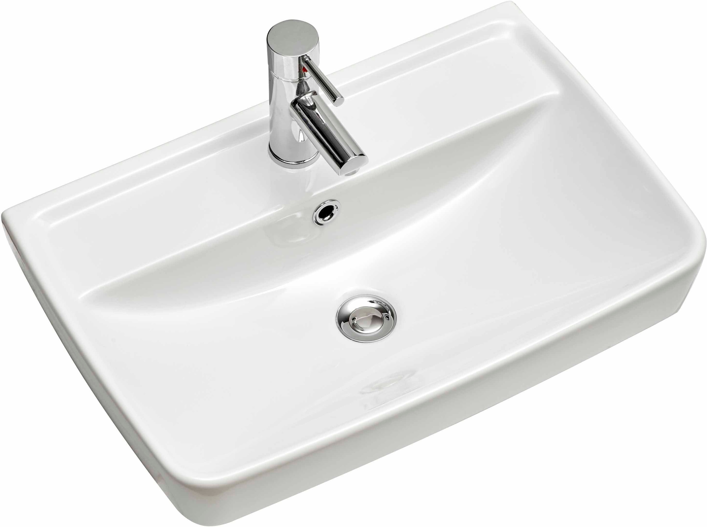Saphir Ensemble de meubles de salle de bain »Quickset 360 2-teilig, Keramik-Aufsatzbecken mit LED-Spiegel« 4 cuis tlg.