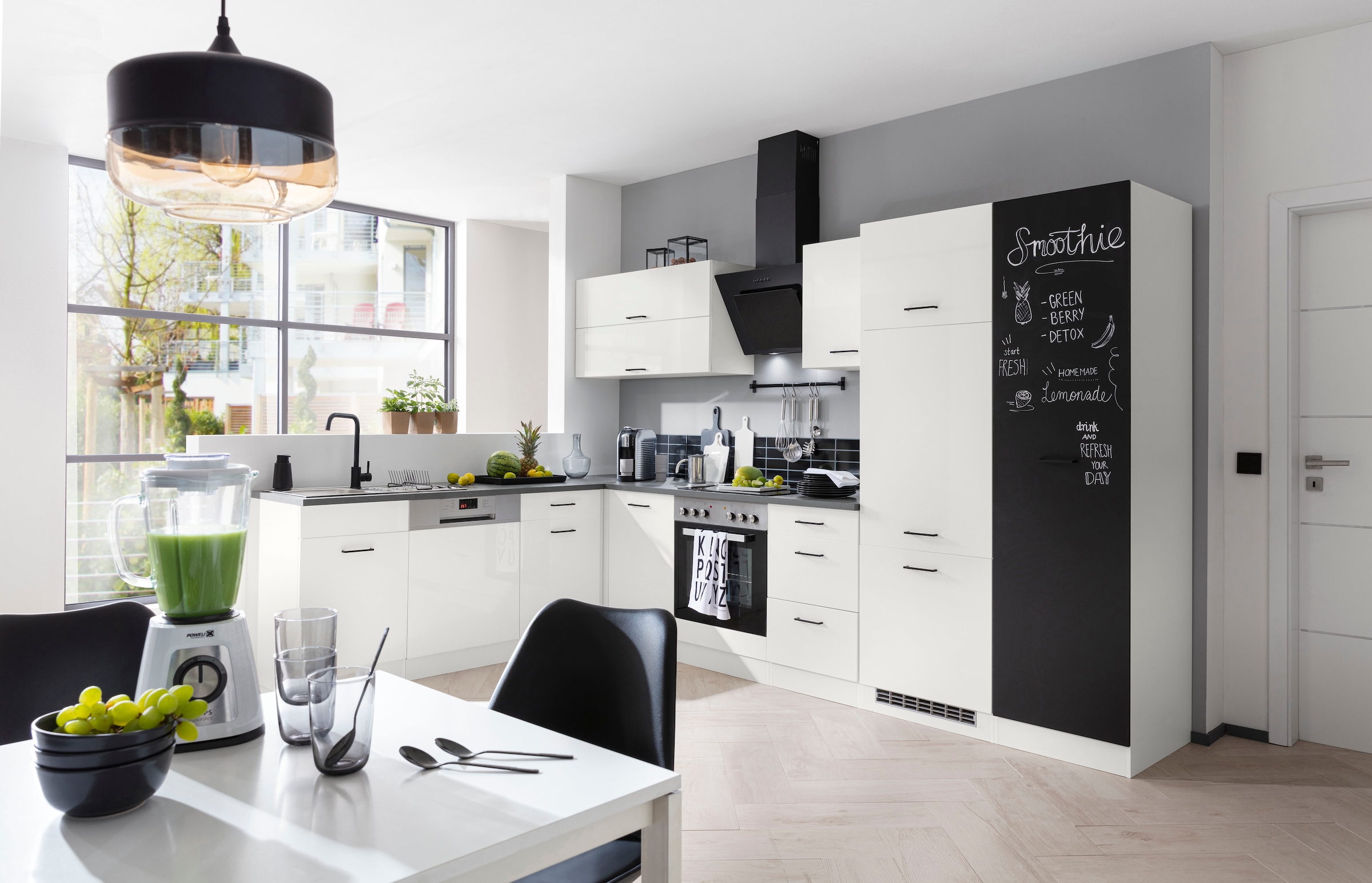 KOCHSTATION Winkelküche »KS-Trier« ohne E-Geräte, Stellbreite 220/330 cm