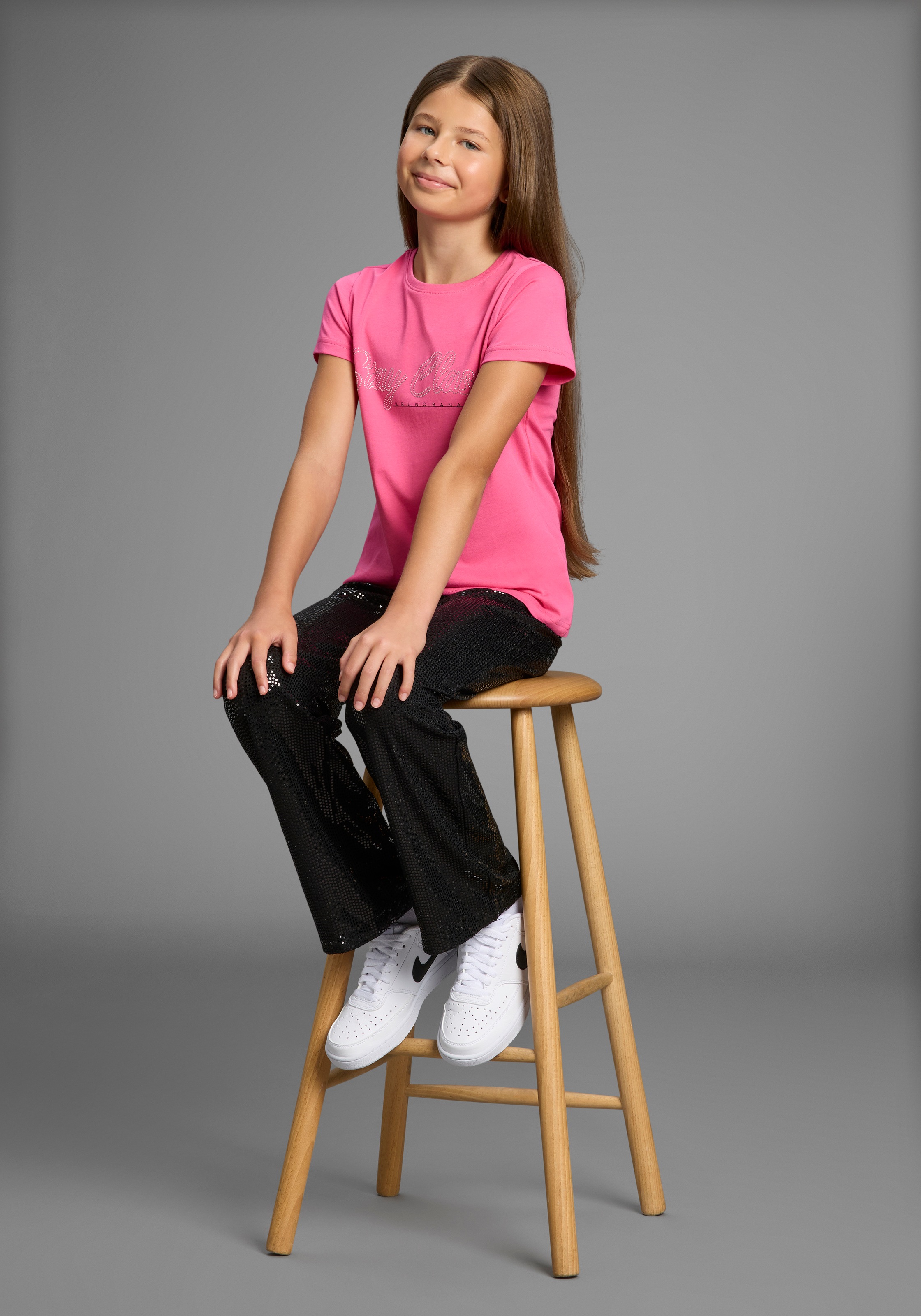 Bruno Banani T-shirt »Logo-Strass Shirt« NEU! BRUNO BANANI für TEENS. Cooles Logoshirt