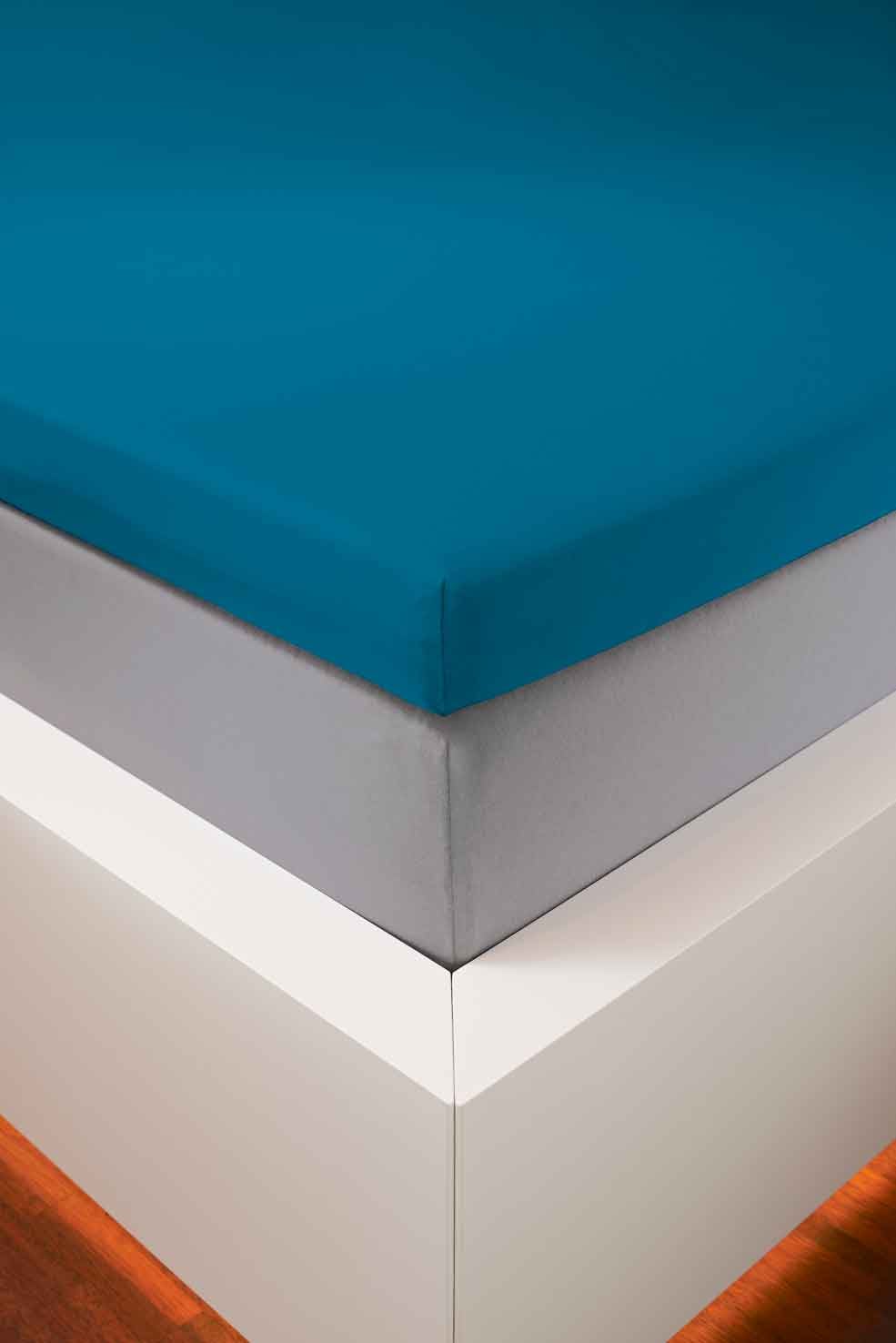 bellana Draps de lit »bellana deluxe für Topper, mit Elasthan, Premium Jersey 230 g/m²« mit 5% Elasthan, für Topper mit 4-10cm Höhe, bügelfrei, faltenfrei