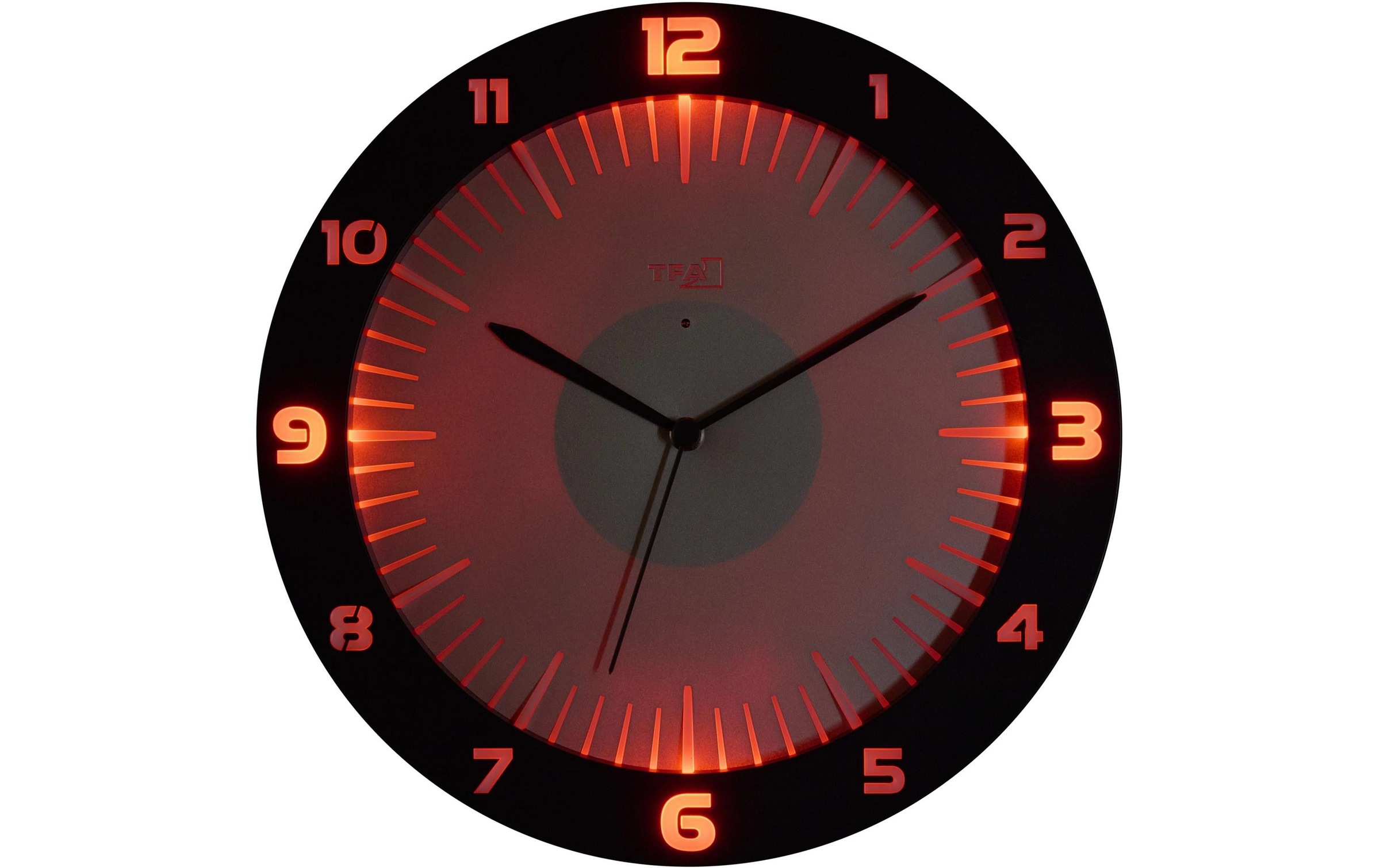 TFA Dostmann Funkwanduhr »Lumoclock mit farbiger Beleuchtung«