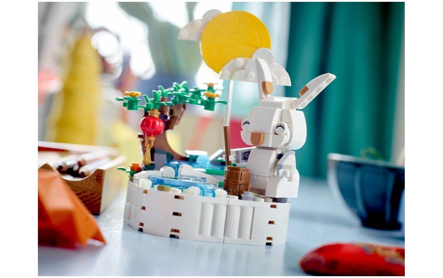 LEGO® Konstruktionsspielsteine »Jadehase 40643« Detailliertes Jadehase Modell zum Mondfest