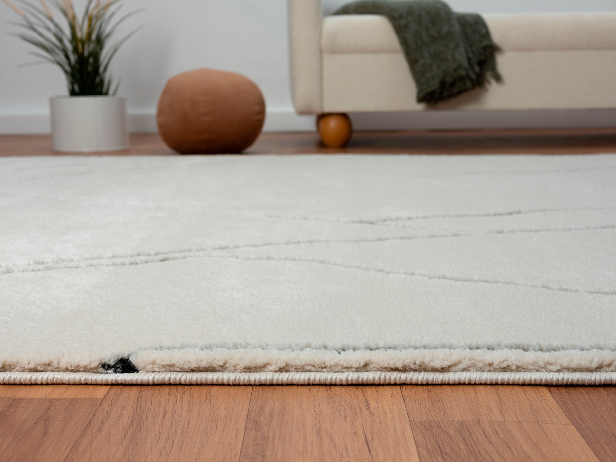 Myflair Möbel & Accessoires Tapis à poils longs »Moroccan Drawline, LAGERRÄUMUNG!« Rectangulaire 24 mm Höhe modern, marokkanisches Design, flauschig weich durch Hochflor