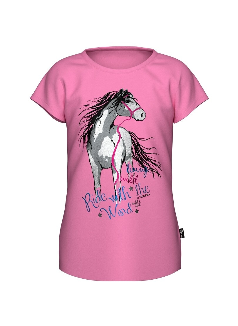 Trigema T-shirt »TRIGEMA T-Shirt mit Pferd« 1 cuis