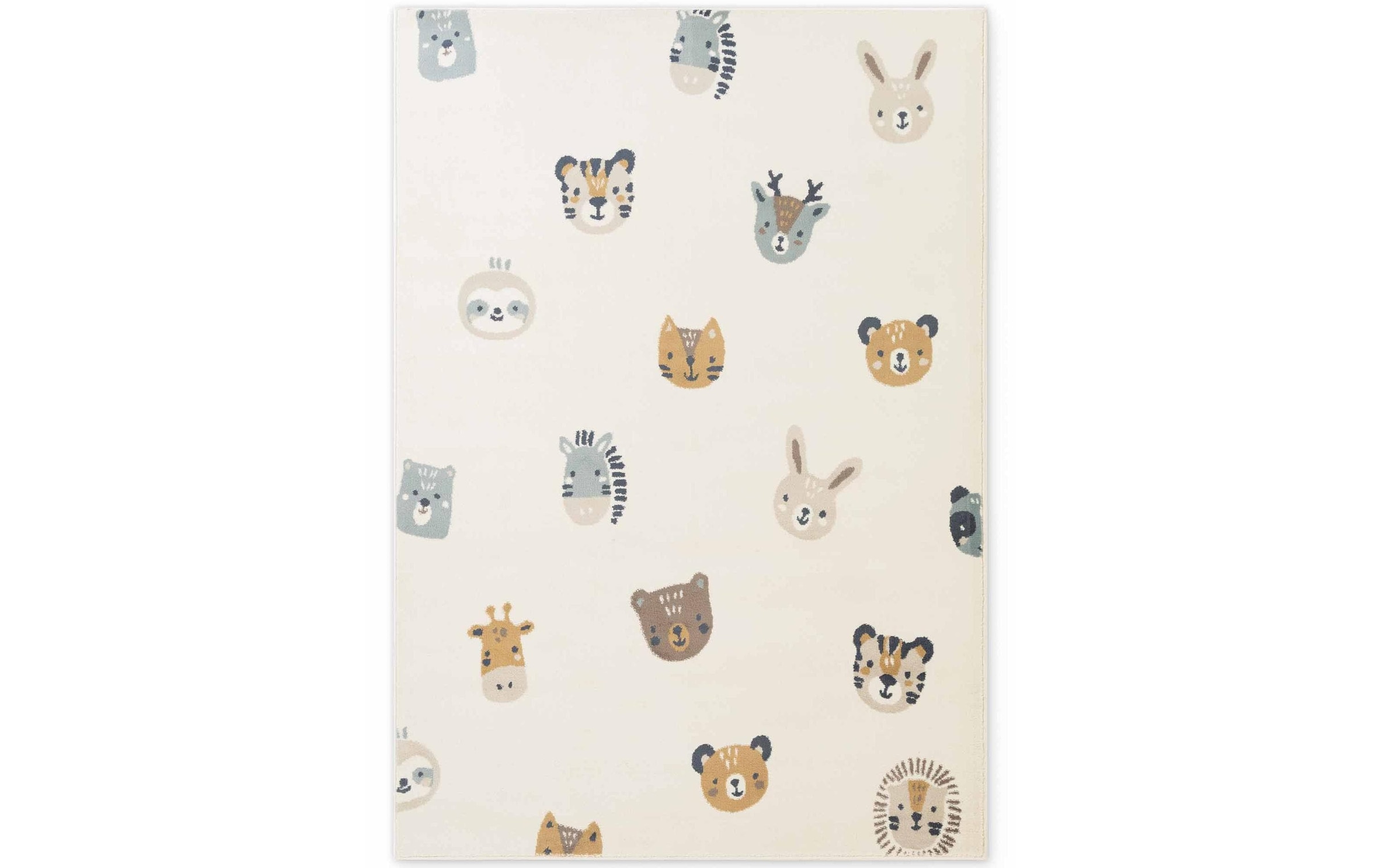 HANSE Home Tapis pour enfants »Tiny Zoo« Rectangulaire 10 mm Höhe Pflegeleicht, Weich, Kinderzimmer, Spielteppich, Spielunterlage