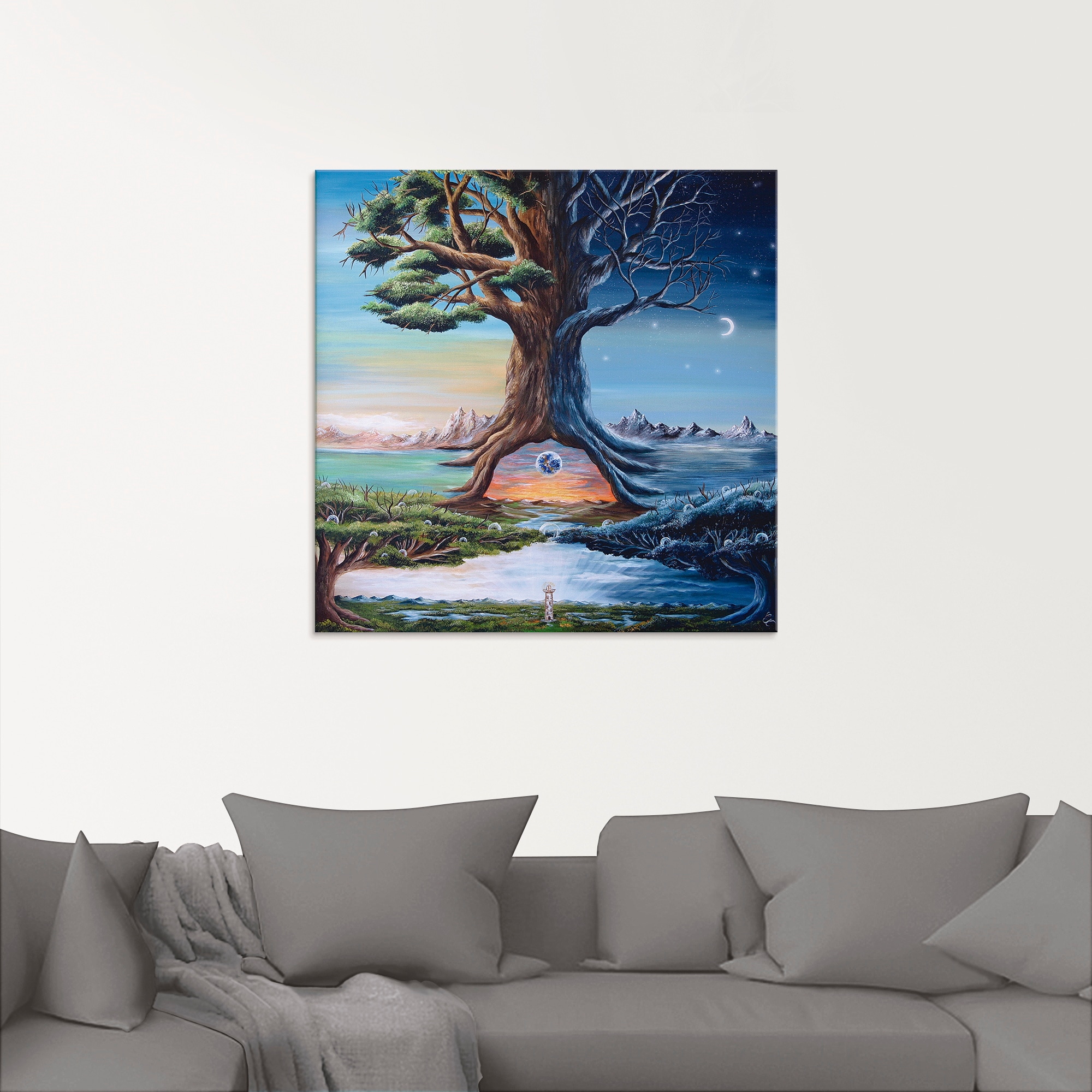 Artland Tableau en verre »Zwischenwelten« 1 cuis tlg. in verschiedenen Grössen