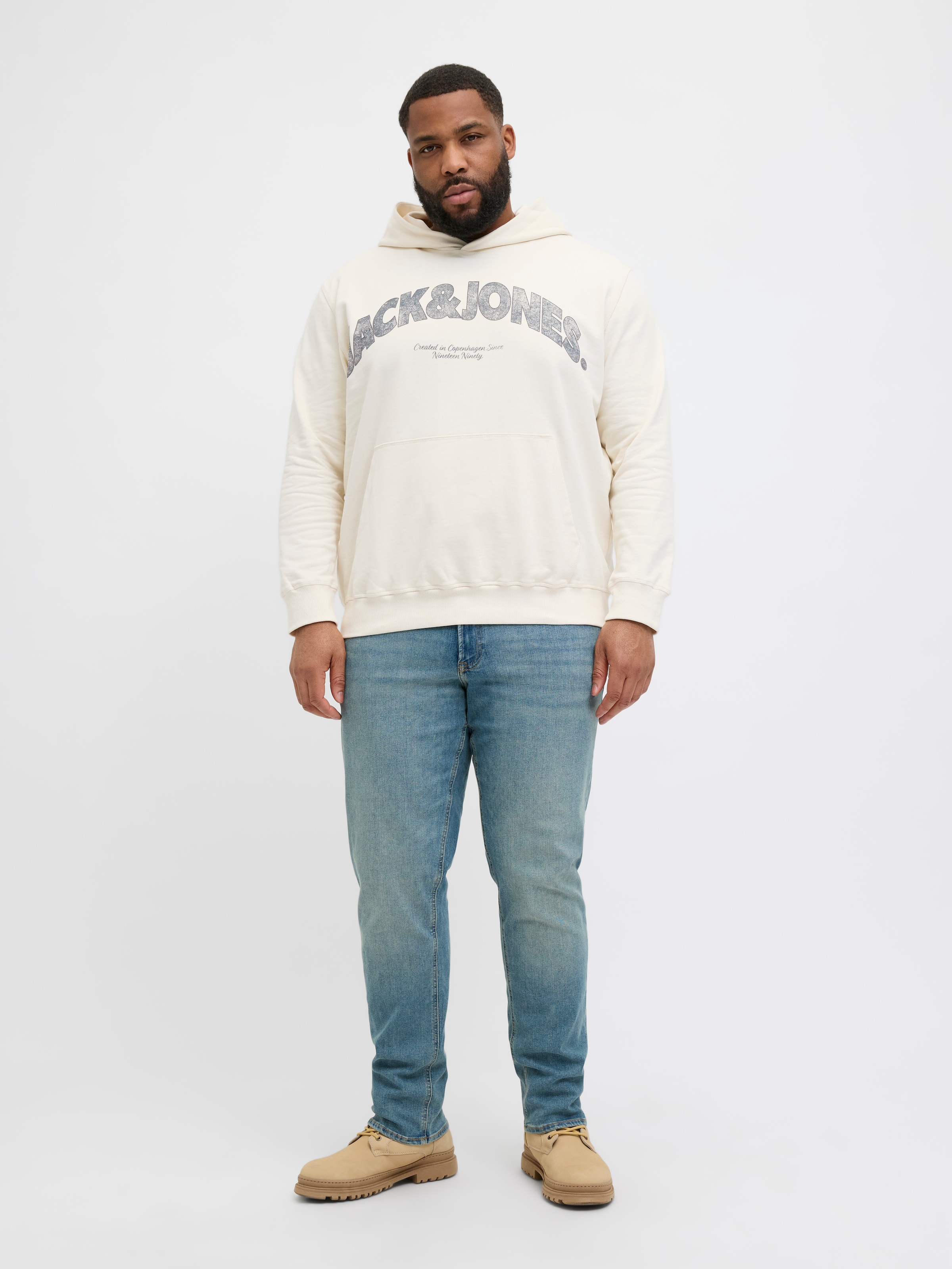 Jack & Jones PlusSize Kapuzensweatshirt »JORALMERIA SWEAT HOOD PLS« mit Logo Print