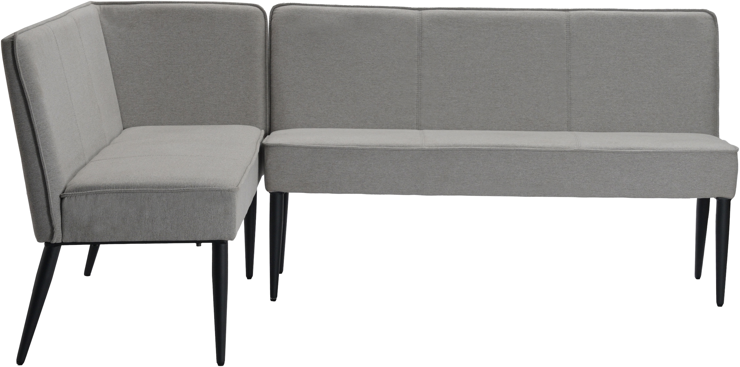 GOODproduct Banc d'angle »Lenzrose,« Esszimmerbank, Bank,,  mit Taschenfederkern, schwarzes Metallgestell, Breite 202 cm