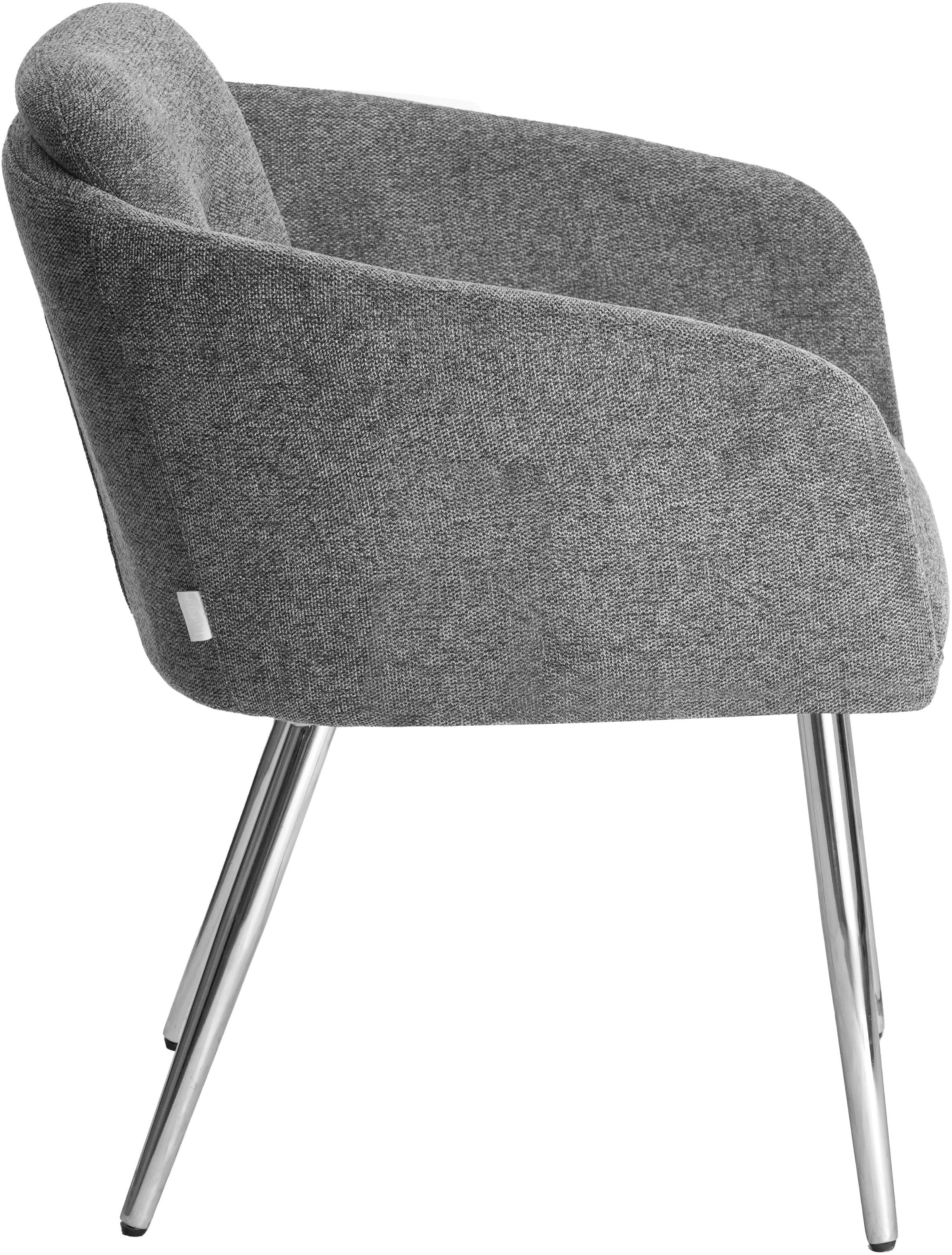 LeGer Home by Lena Gercke Chaise de salle à manger »Fleur« (Set) 2 cuisStrukturstoff, ergonomisches Design, gesteppte Rückenlehne