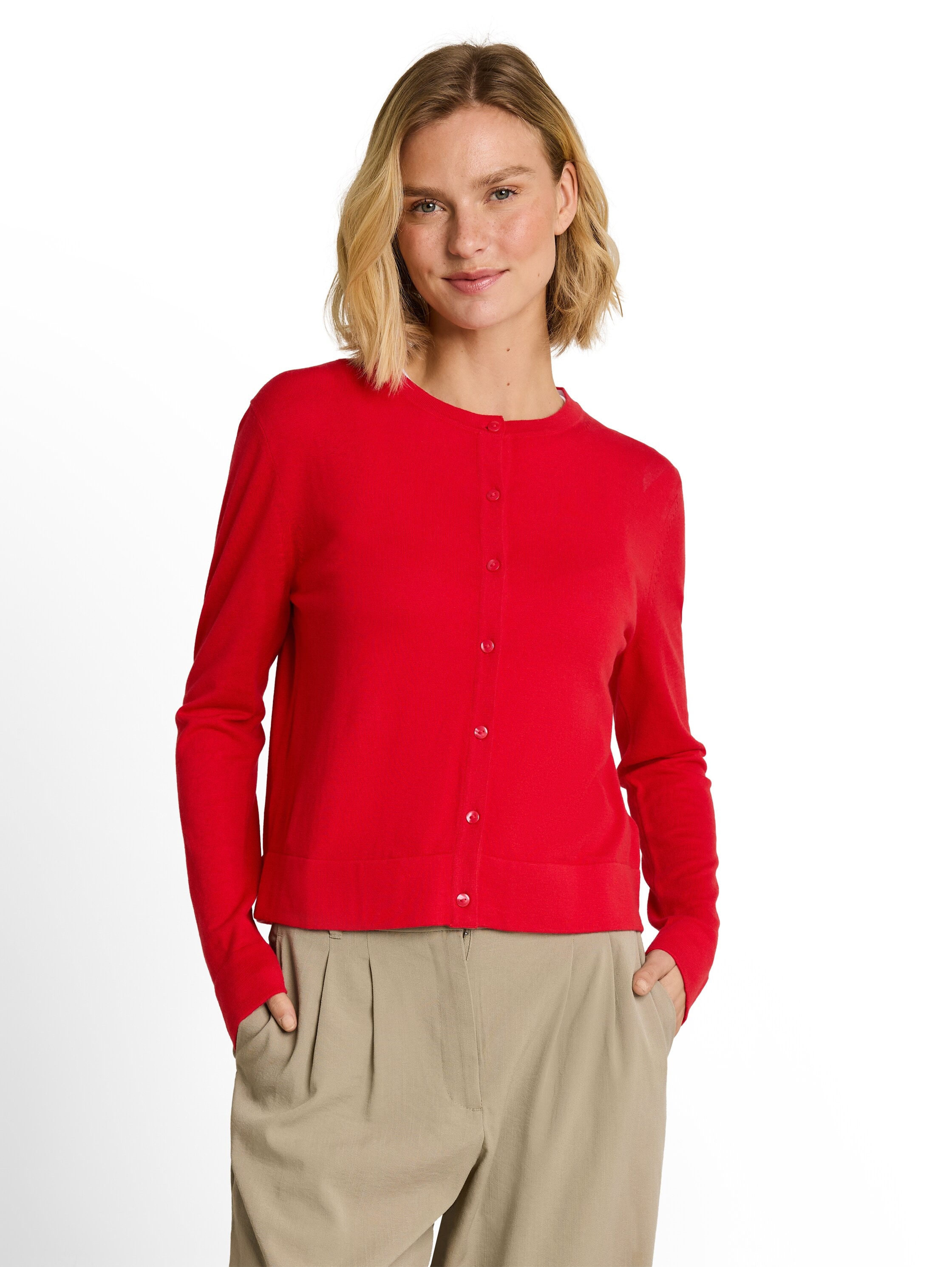 TOM TAILOR Veste en tricot avec viscose et stretch