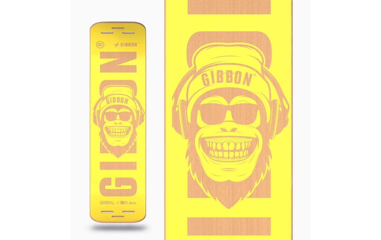 Gibbon Planche d'équilibre »Slackboard Bonzo Buchenfurnier 106 cm«