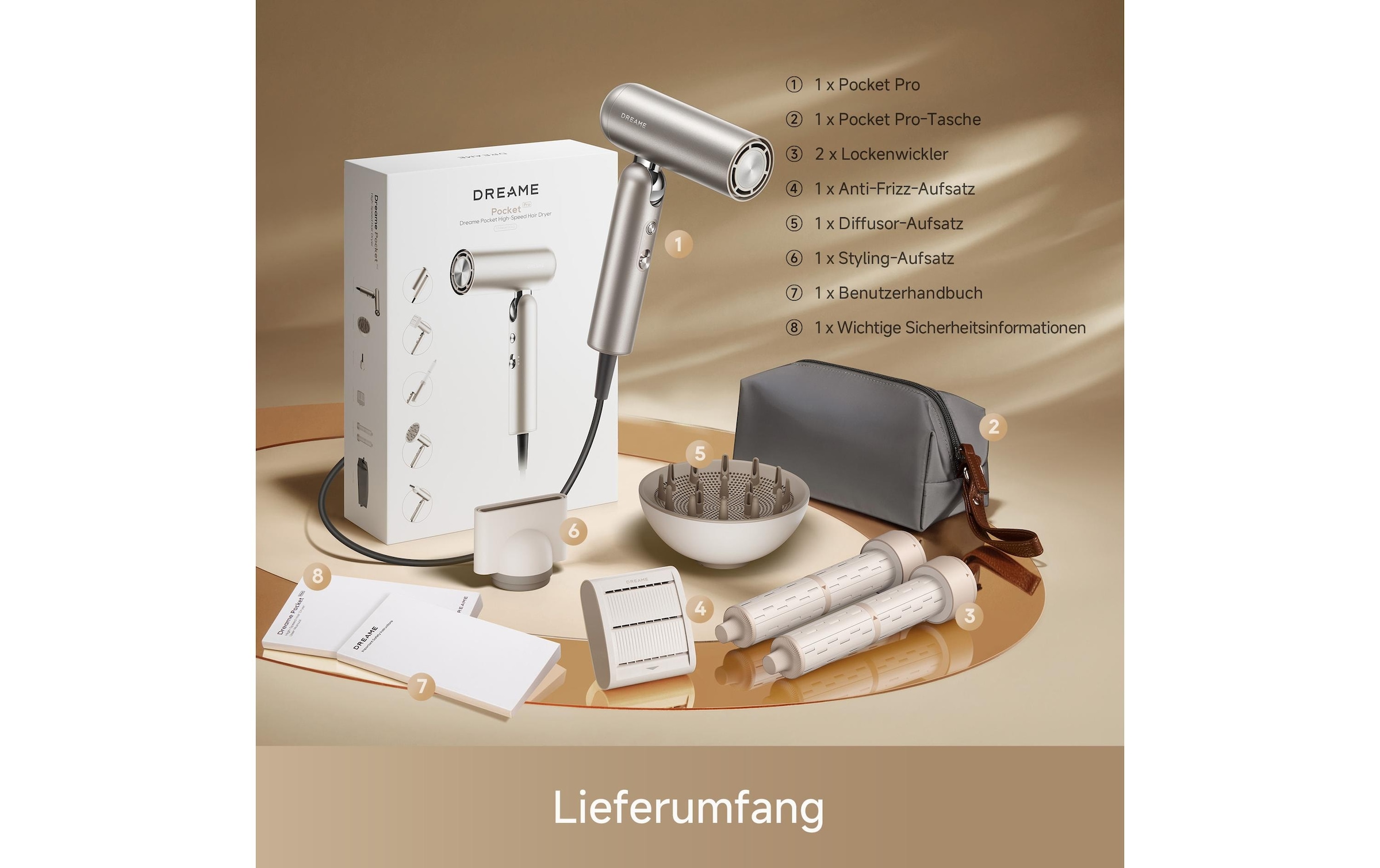 Dreame Haartrockner »Pocket Pro« 1.300 W Föhn