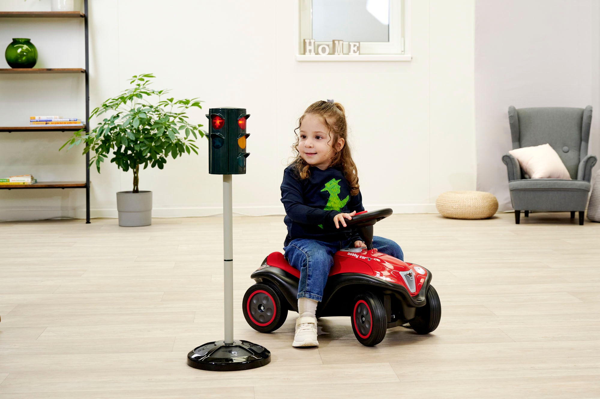 BIG Feu de signalisation ludique »Verkehrsampel Ampelmann« mit Funktion