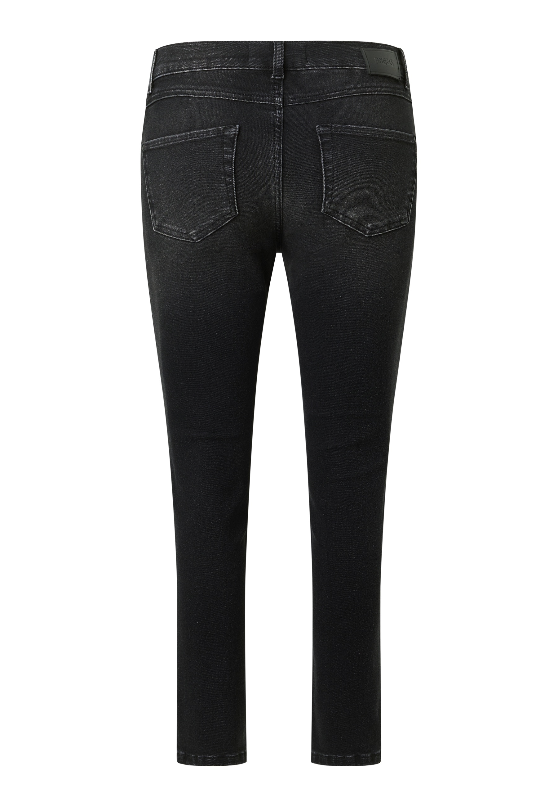 ANGELS Slim-fit-Jeans »ORNELLA SEAM« Slim fit Passform, aus Baumwollmischung, mit 1-Knopf-Form
