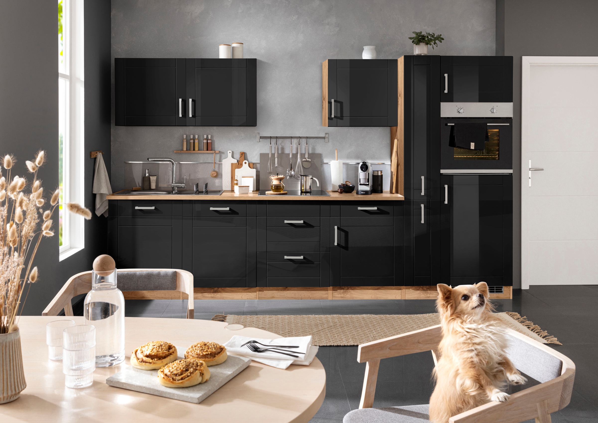 KOCHSTATION Kitchenette »KS-Tinnum« sans appareils électriques, largeur 330 cm