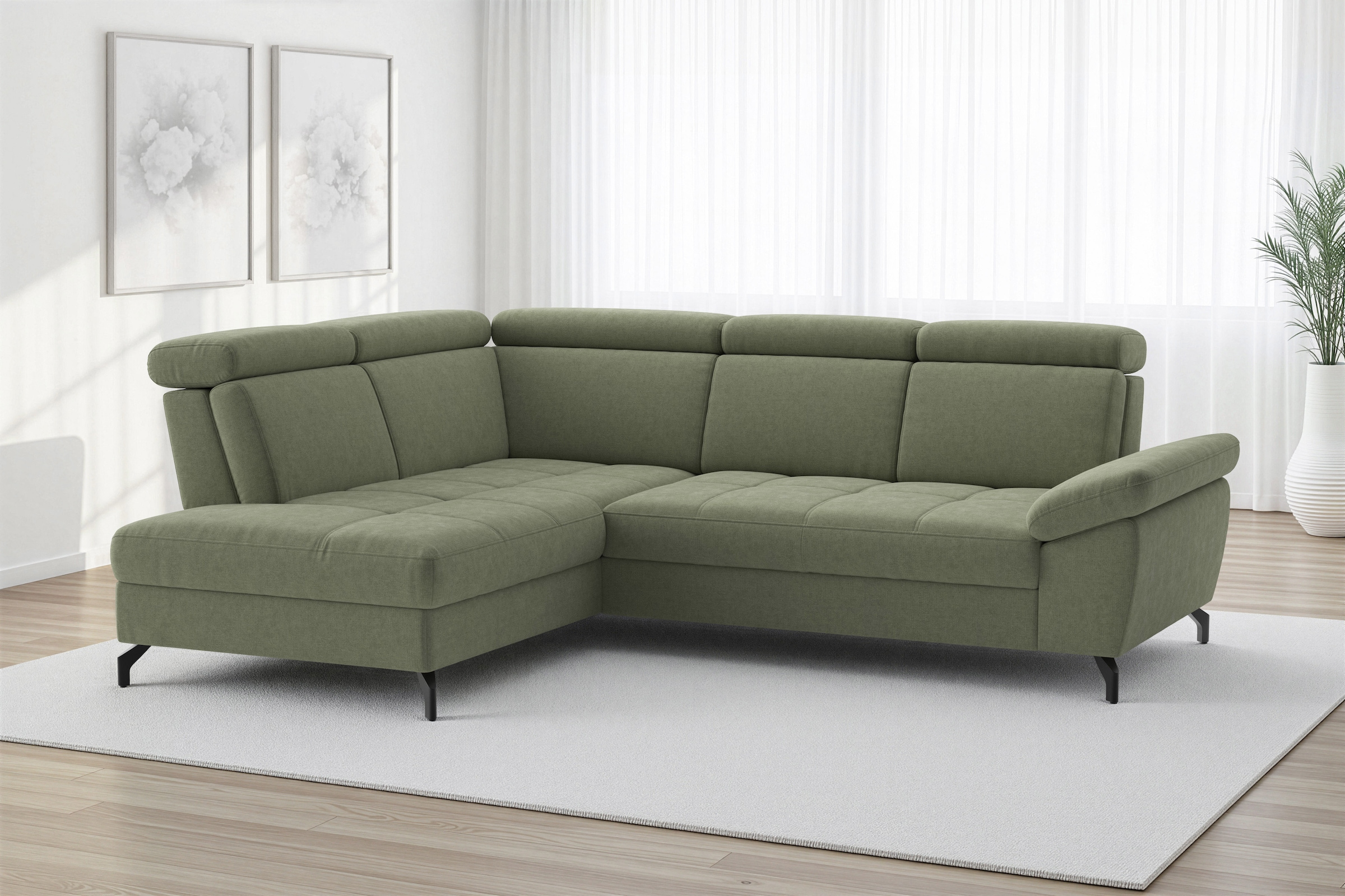 sit&more Ecksofa »Vanity« Inkl.Sitz-,Kopf-und Armteilverstellung