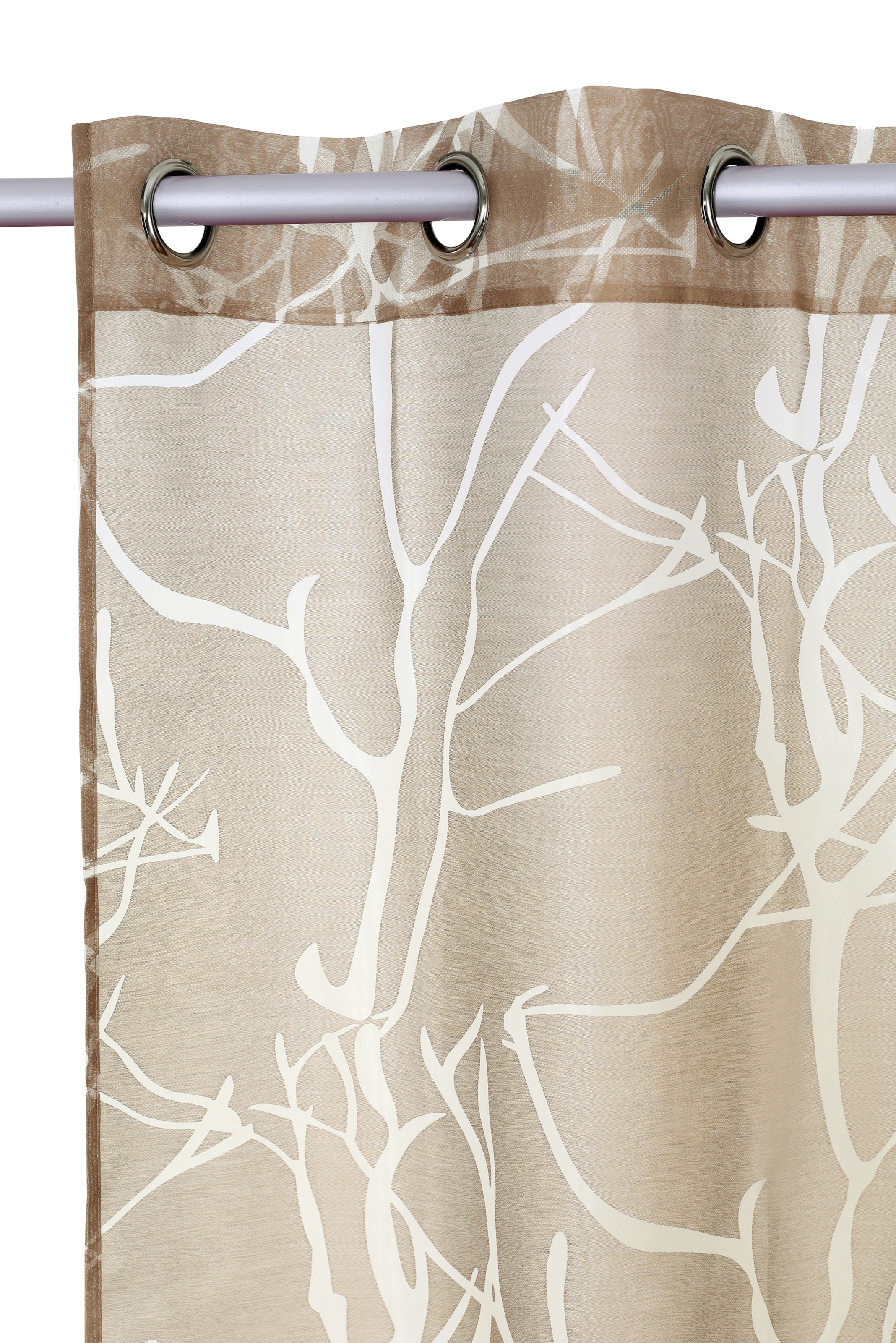 GOODproduct Gardine »Anna, 1 Stück, halbtransparent, Äste-Motiv« Ösen 1 Stk. tlg. Bestseller, Äste-Motiv, Viskose, Polyester