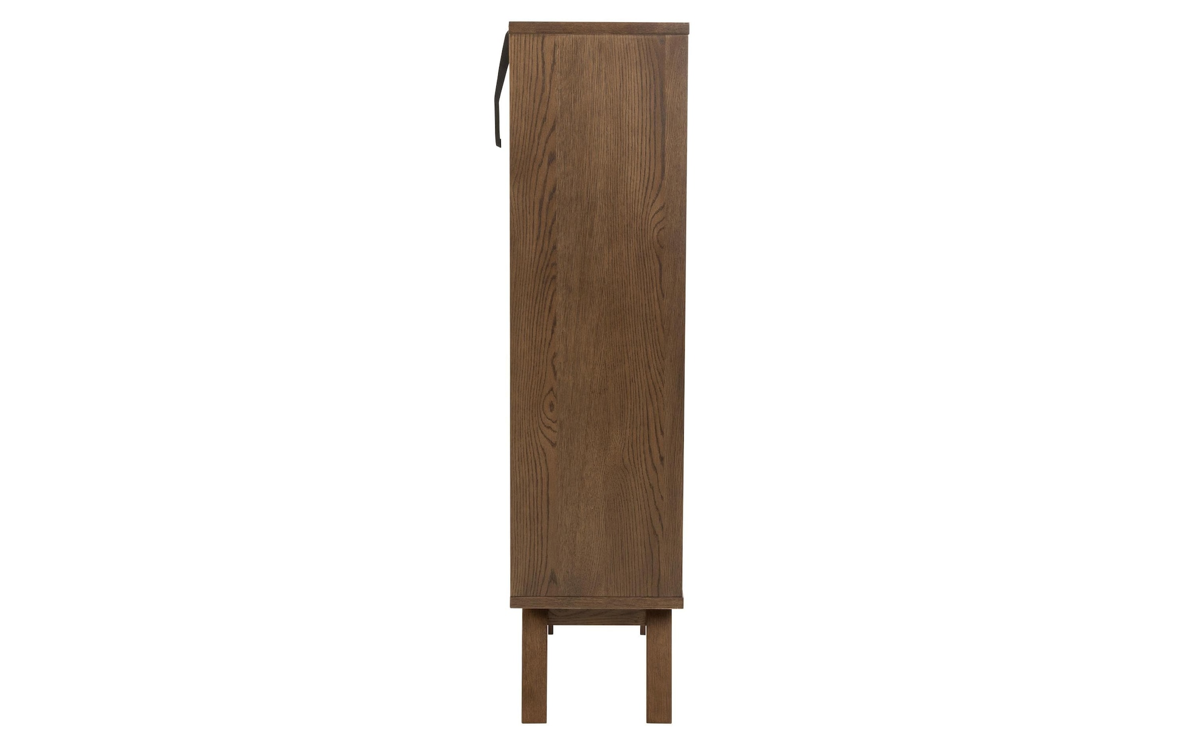 AC Design Vitrine »A-Line 72 x 36 x 145 cm« Skandinavische Vitrine mit weiss pigmentiertem Eichenfinish