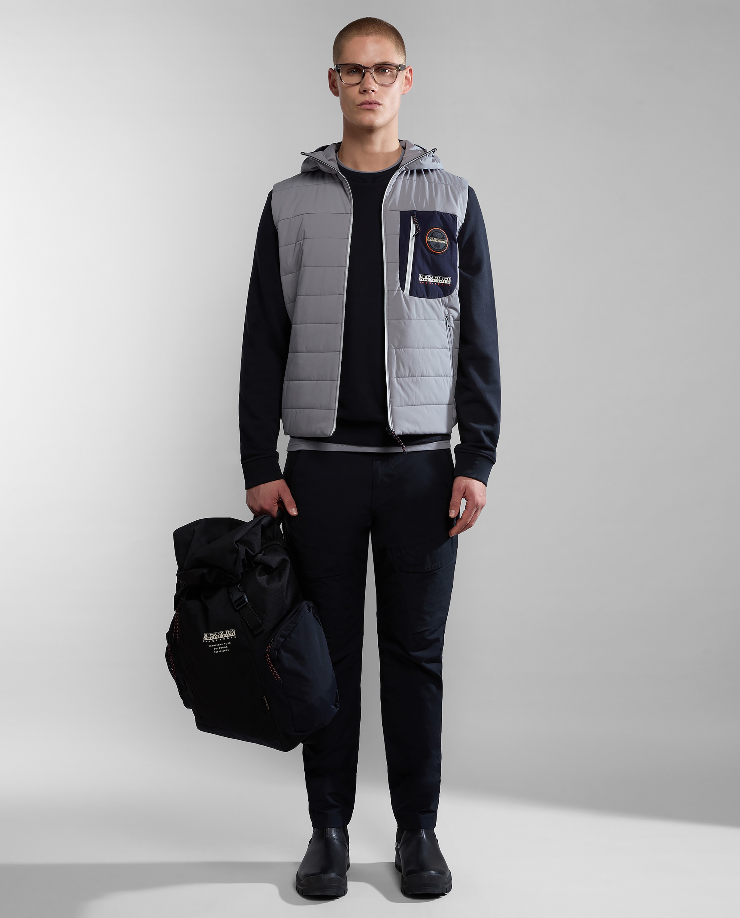 Napapijri Kapuzensweatshirt , mit Langarm-Design, aus Baumwolle

