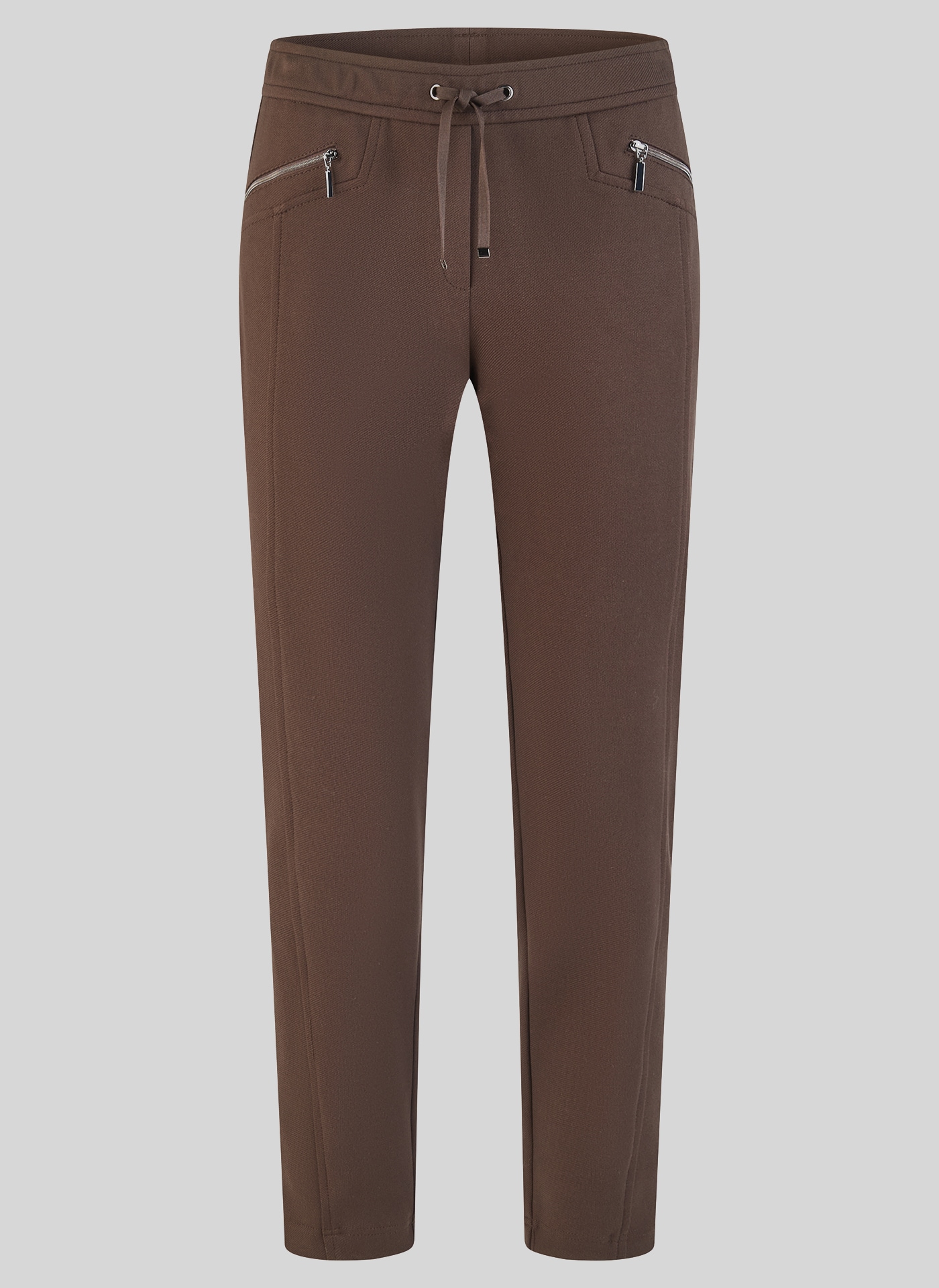 Rabe Pantalon en tissu  avec taille élastique et cordon / viscose stretch