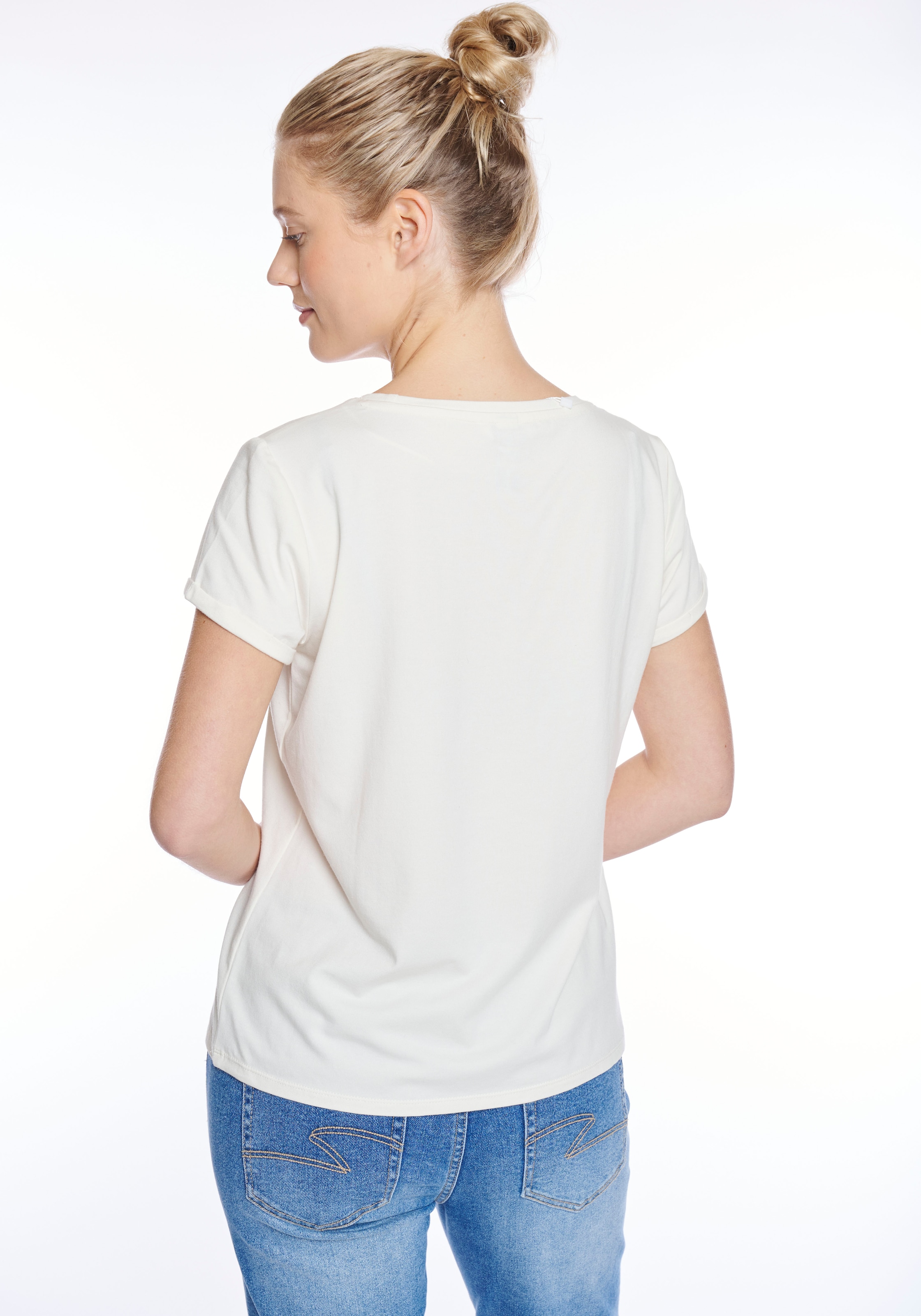 ZABAIONE T-Shirt »Au44tumn«, mit Glitzernieten
