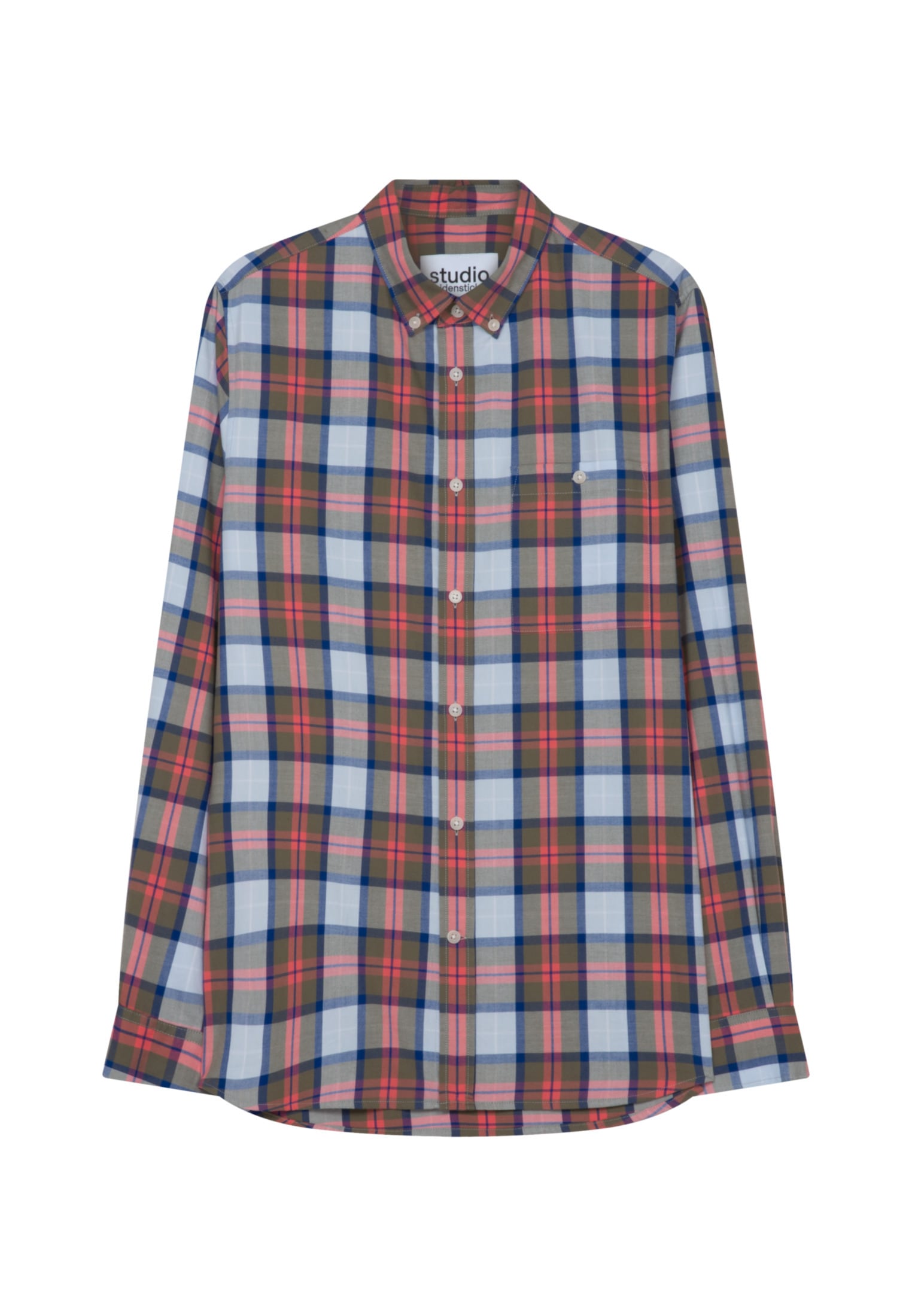 studio seidensticker Businesshemd »Studio« Regular Langarm Button-Down-Kragen Karo