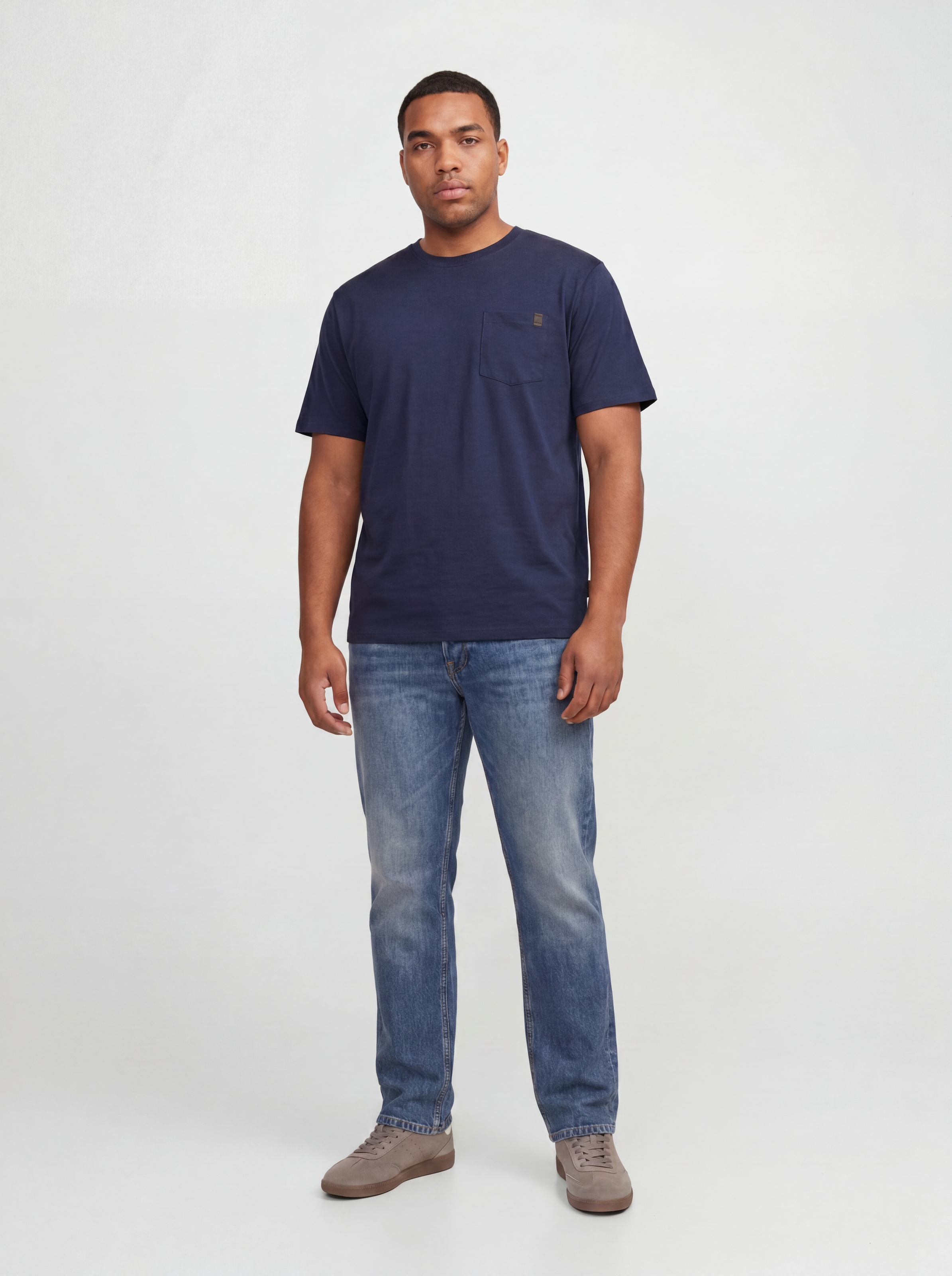 Jack & Jones PlusSize Jeans confort »JJIMIKE JJORIGINAL ST PLS« mélange de coton, coupe comfort