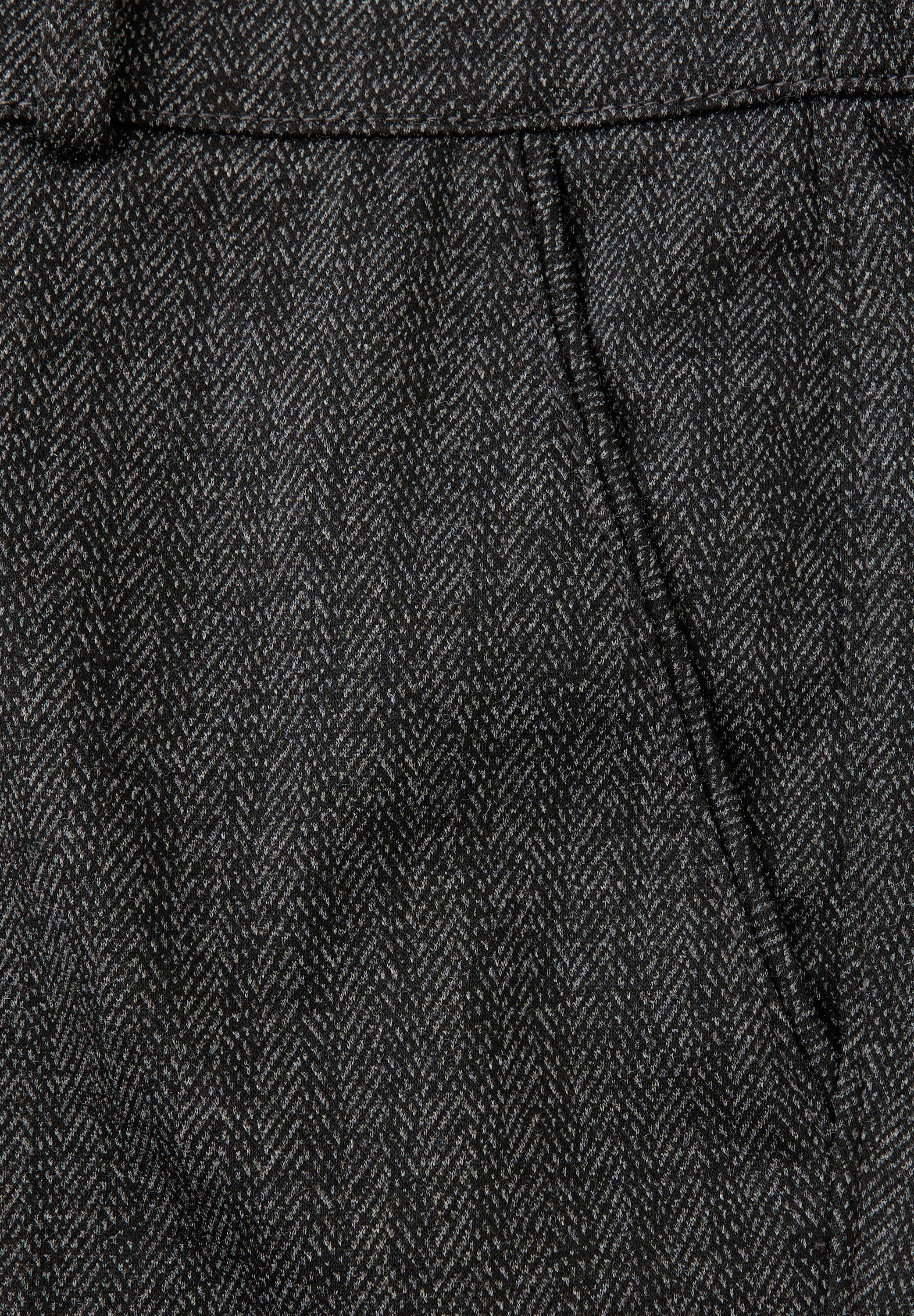 STREET ONE Pantalon tissé  mit Fischgrät-Muster
