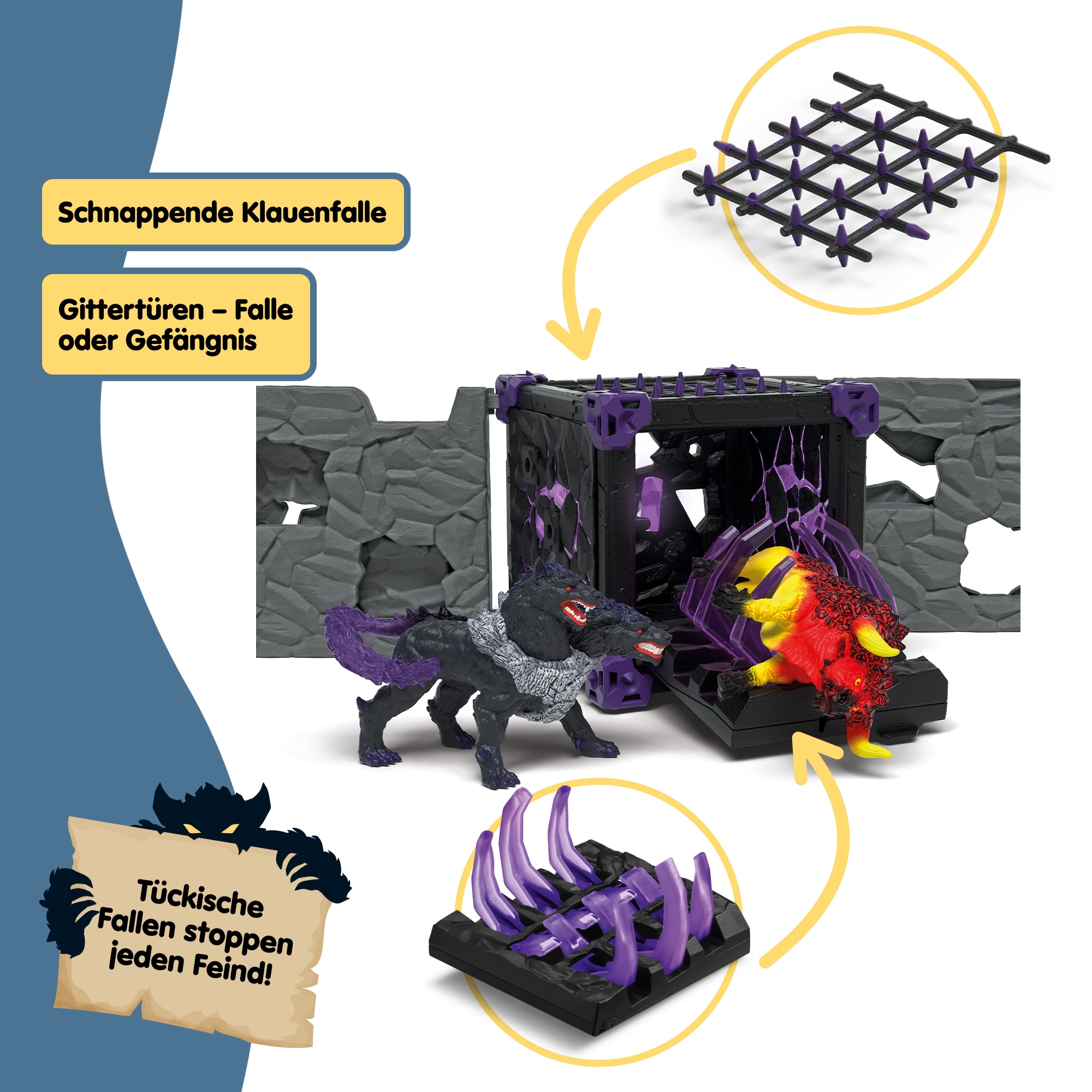 Schleich® Monde de jeu »ELDRADOR® CREATURES, BattleCave Arena: Lava vs. Schatten (42673)«