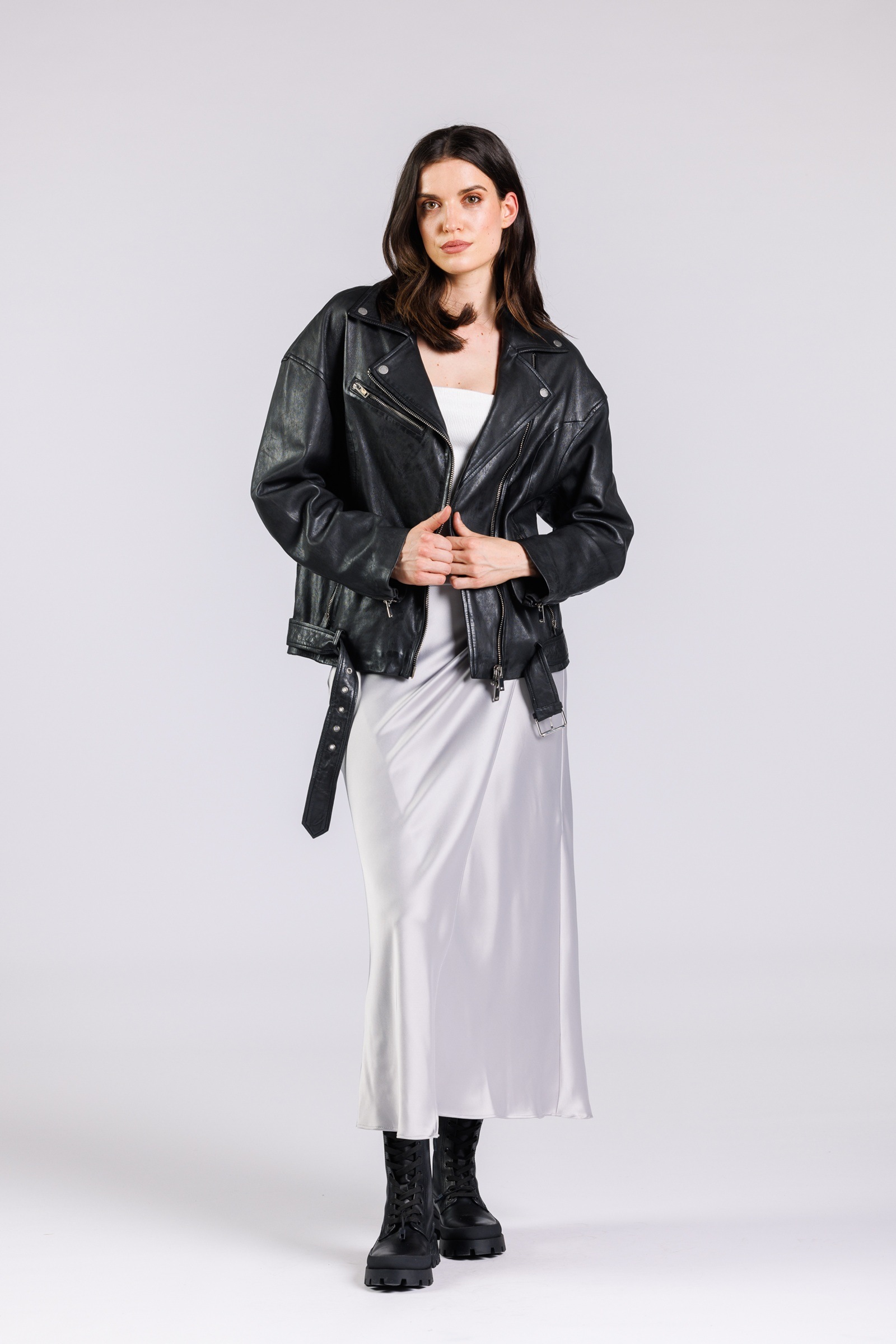 Freaky Nation Veste en cuir »Anuk-FN«