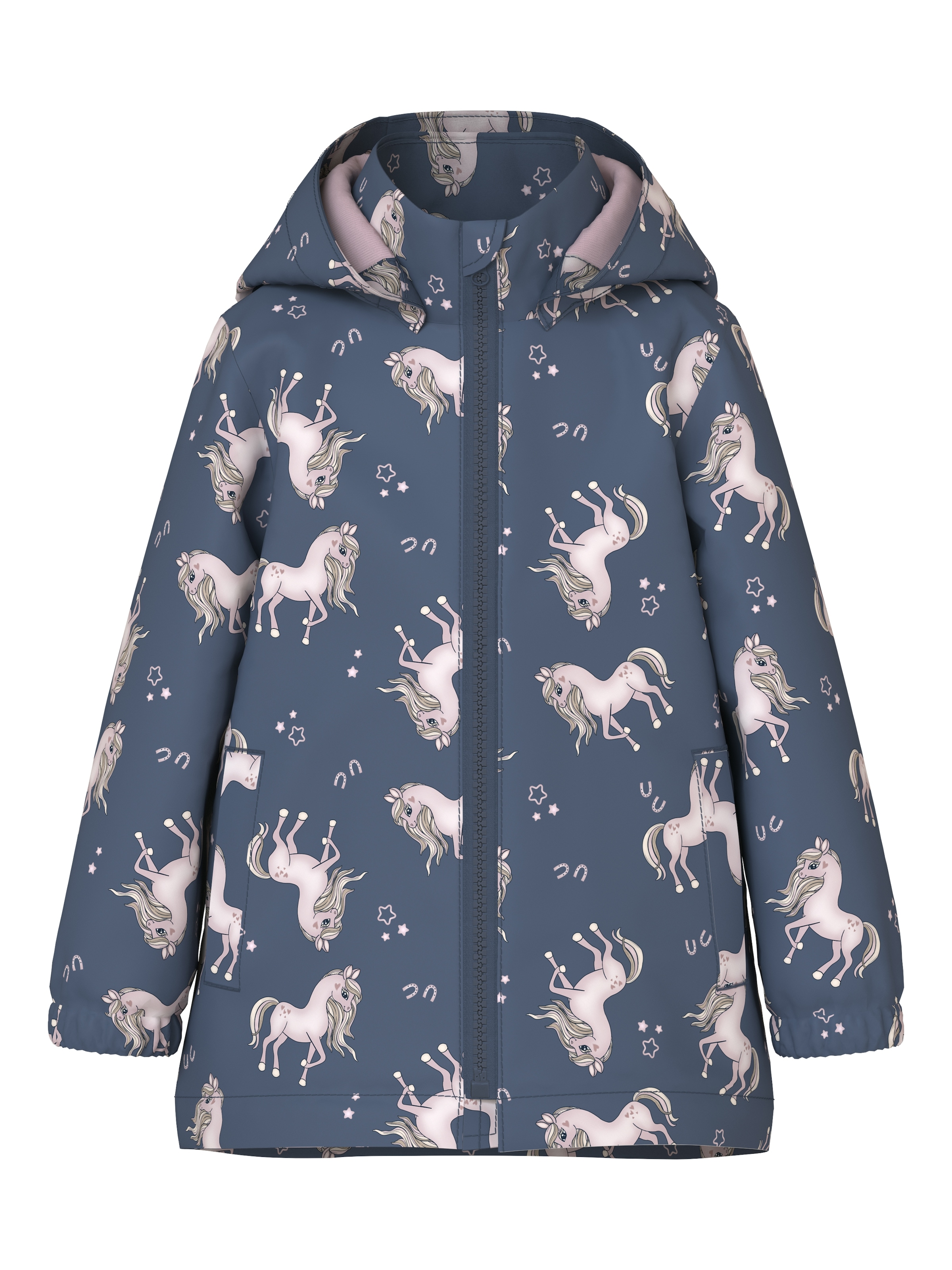 Name It Veste d'extérieur »NMFMAXI JACKET LI AOP NOOS« mit Kapuze