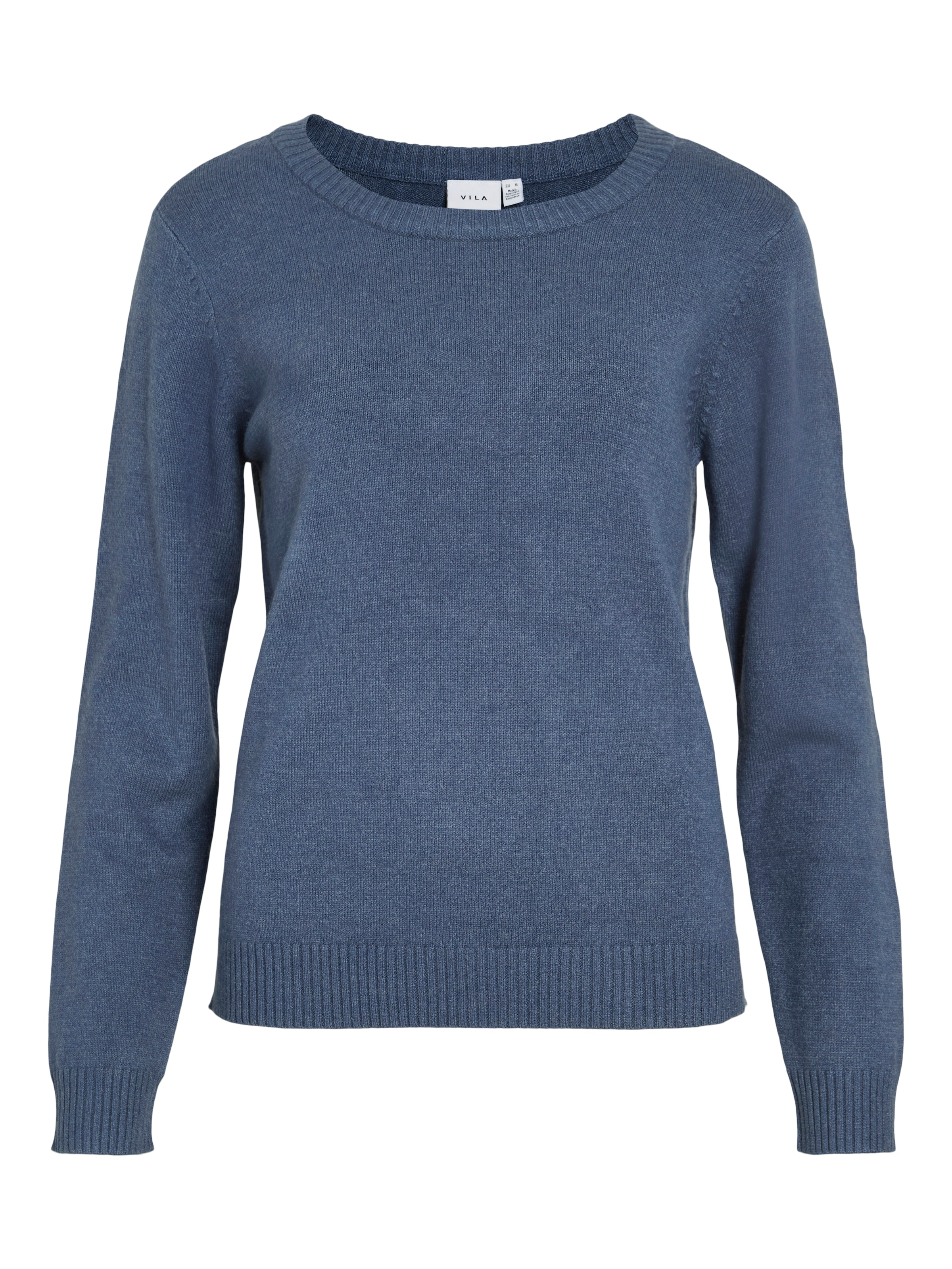 Vila Pull à col rond »VIRIL O-NECK L/S  KNIT TOP - NOOS« mélange viscose, coupe régulière