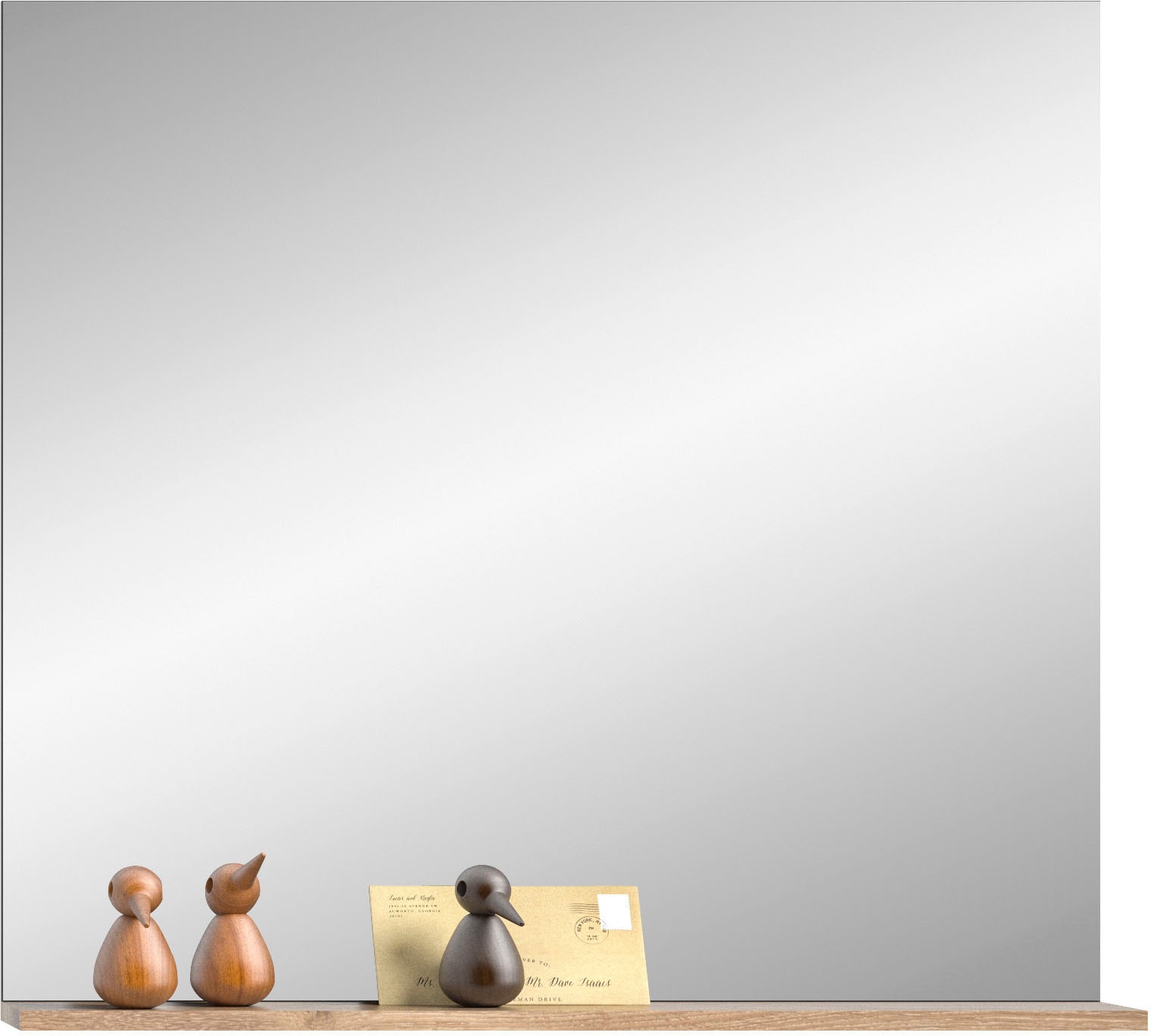 Home affaire Garderobenspiegel »Riga, B x T x H ca.: 90 x 16 x 84 cm, 1 Ablageboden« Spiegel, Wandspiegel, Flurspiegel, Dielenspiegel