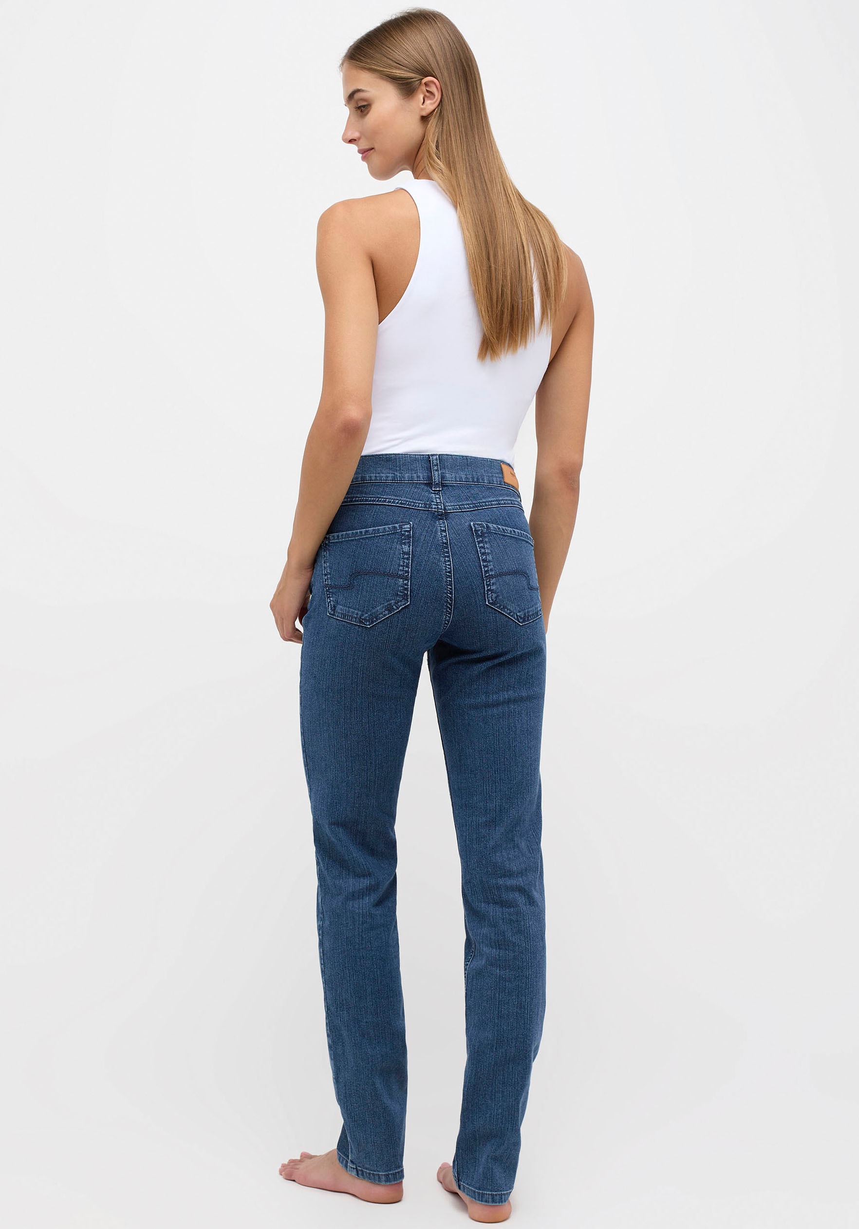 ANGELS 5-Pocket-Jeans »CICI« aus sportivem Denim