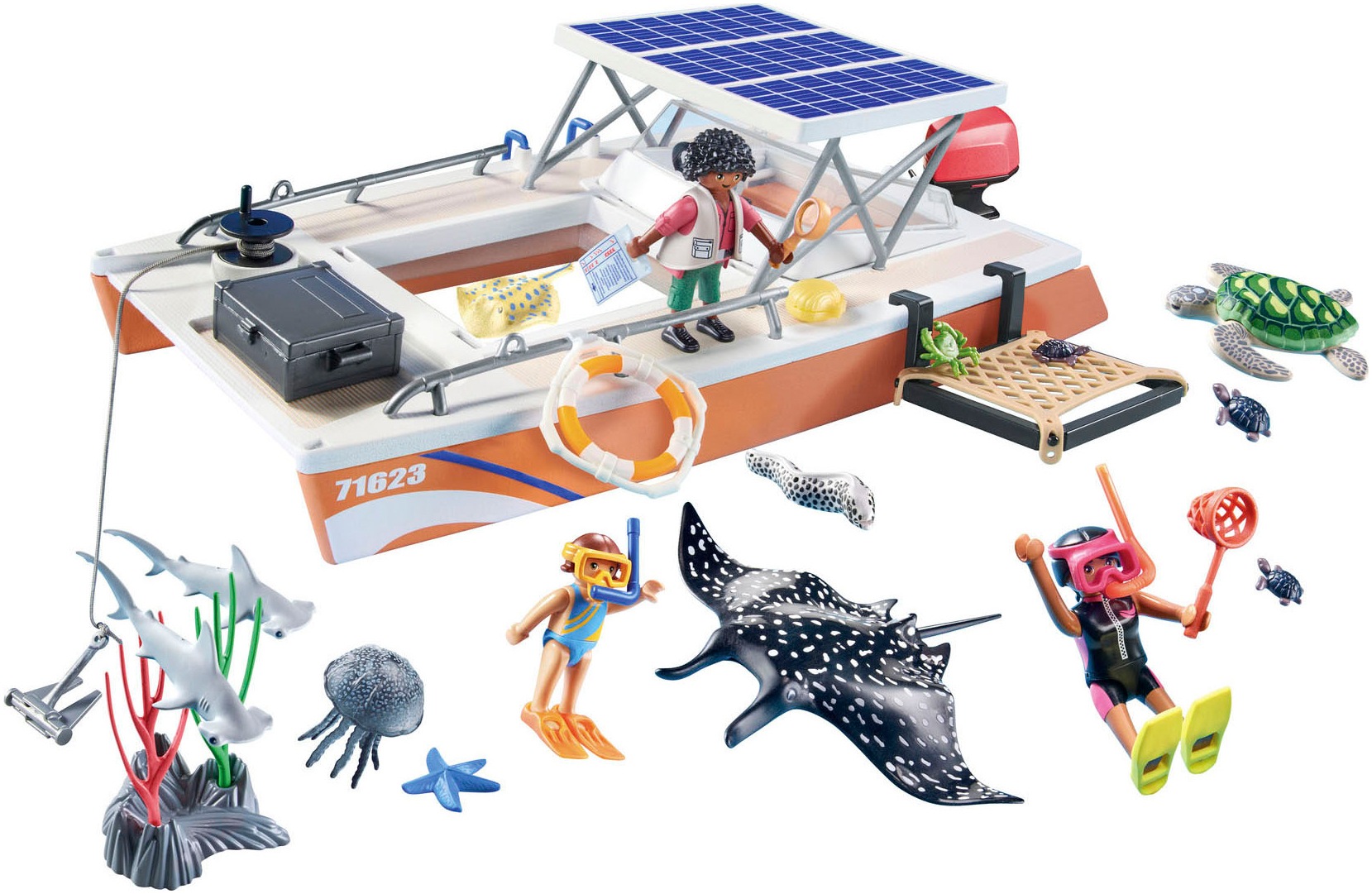 Playmobil® Jeu de construction »Korallenriff Plattform (71623), Wiltopia« Made in Europe