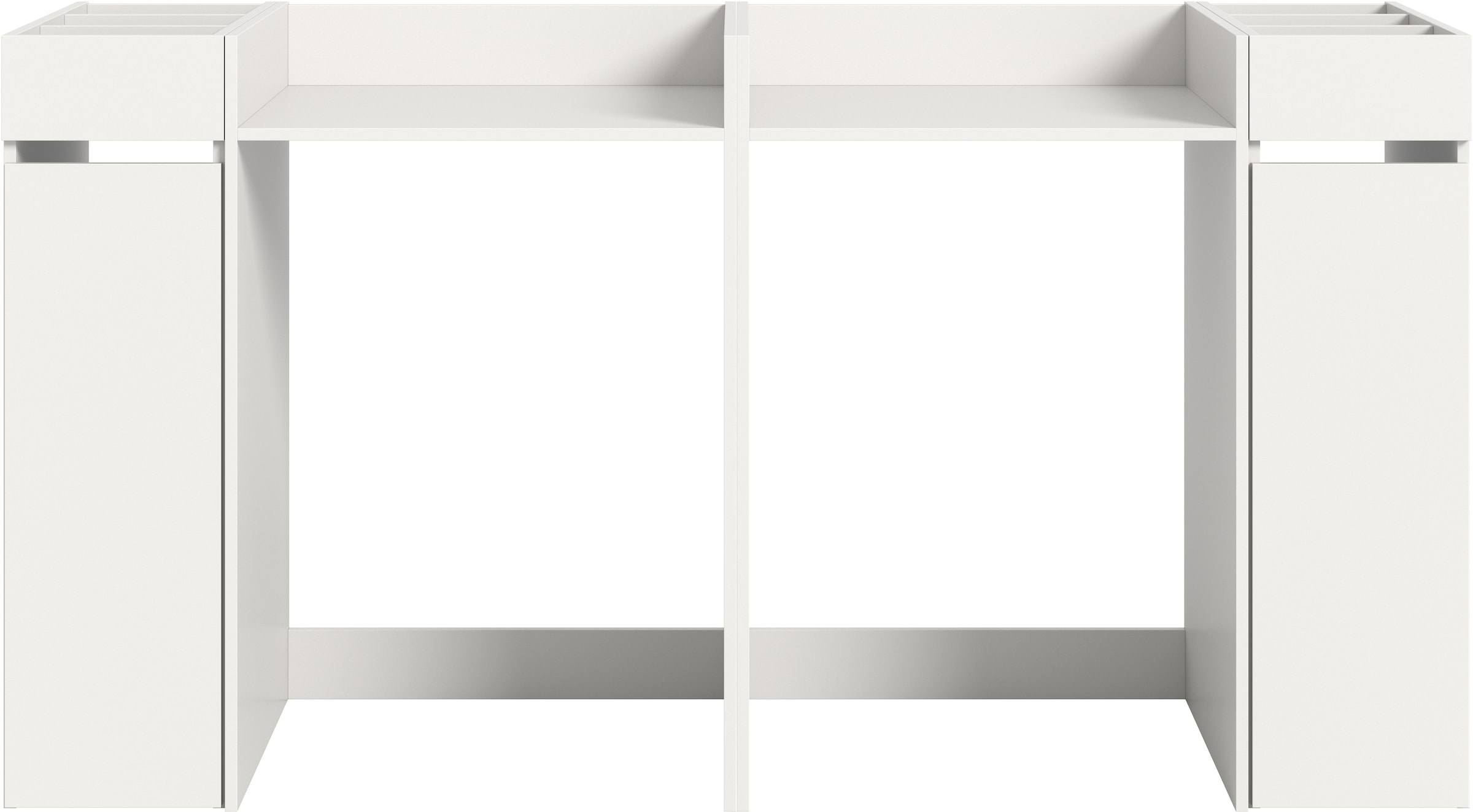 welltime Ensemble de meubles de salle de bain »FALAS, TOPSELLER!, 4-teilig, Hauswirtschaftsraum Set, Breite 190 cm« Set, bestehend aus: 2x Waschmaschinenumbauschrank und 2x Standregal, 4 cuis tlg.